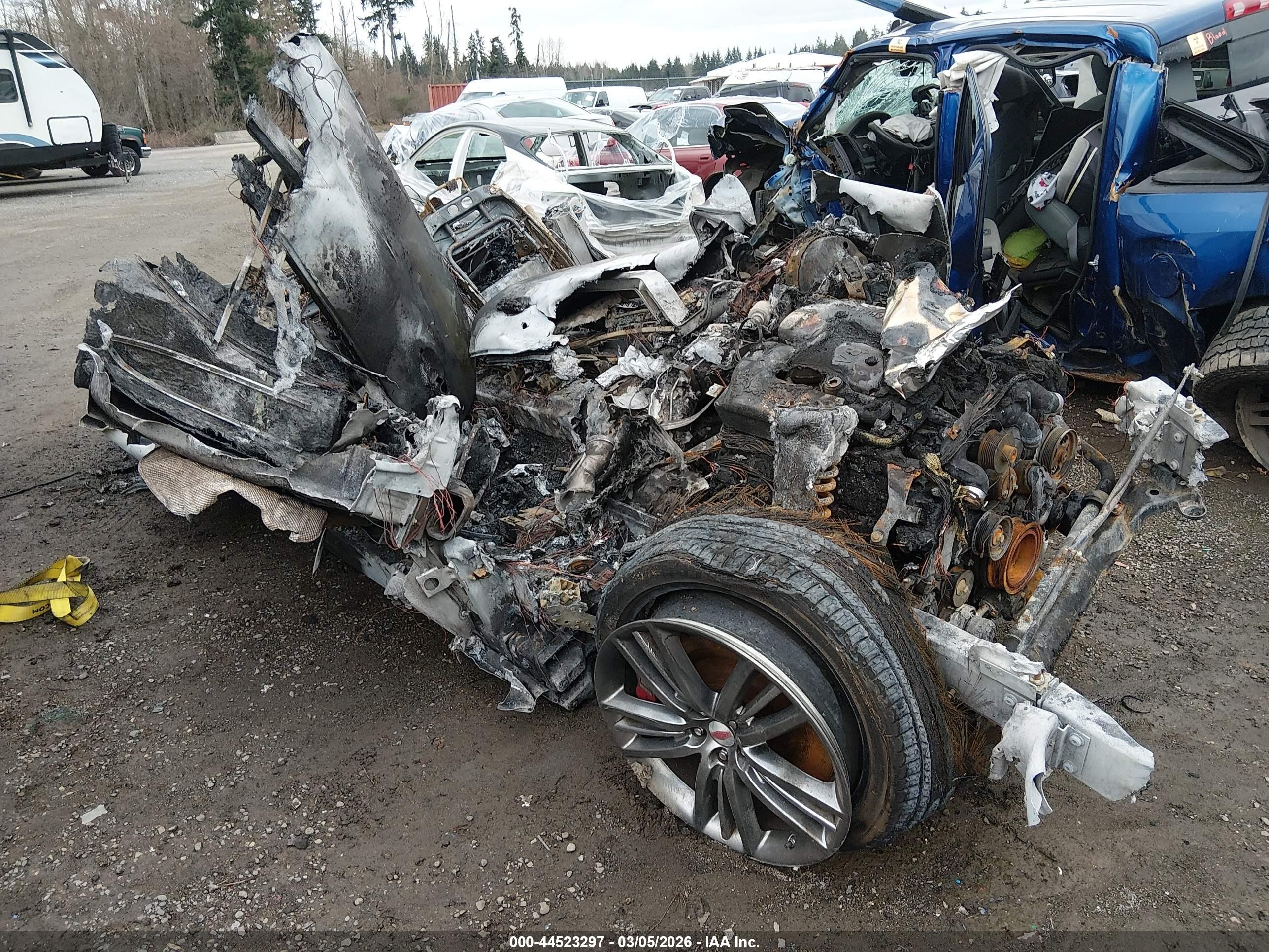 2009 Jaguar XK R, VIN SAJWA45C699B29469 — Burn