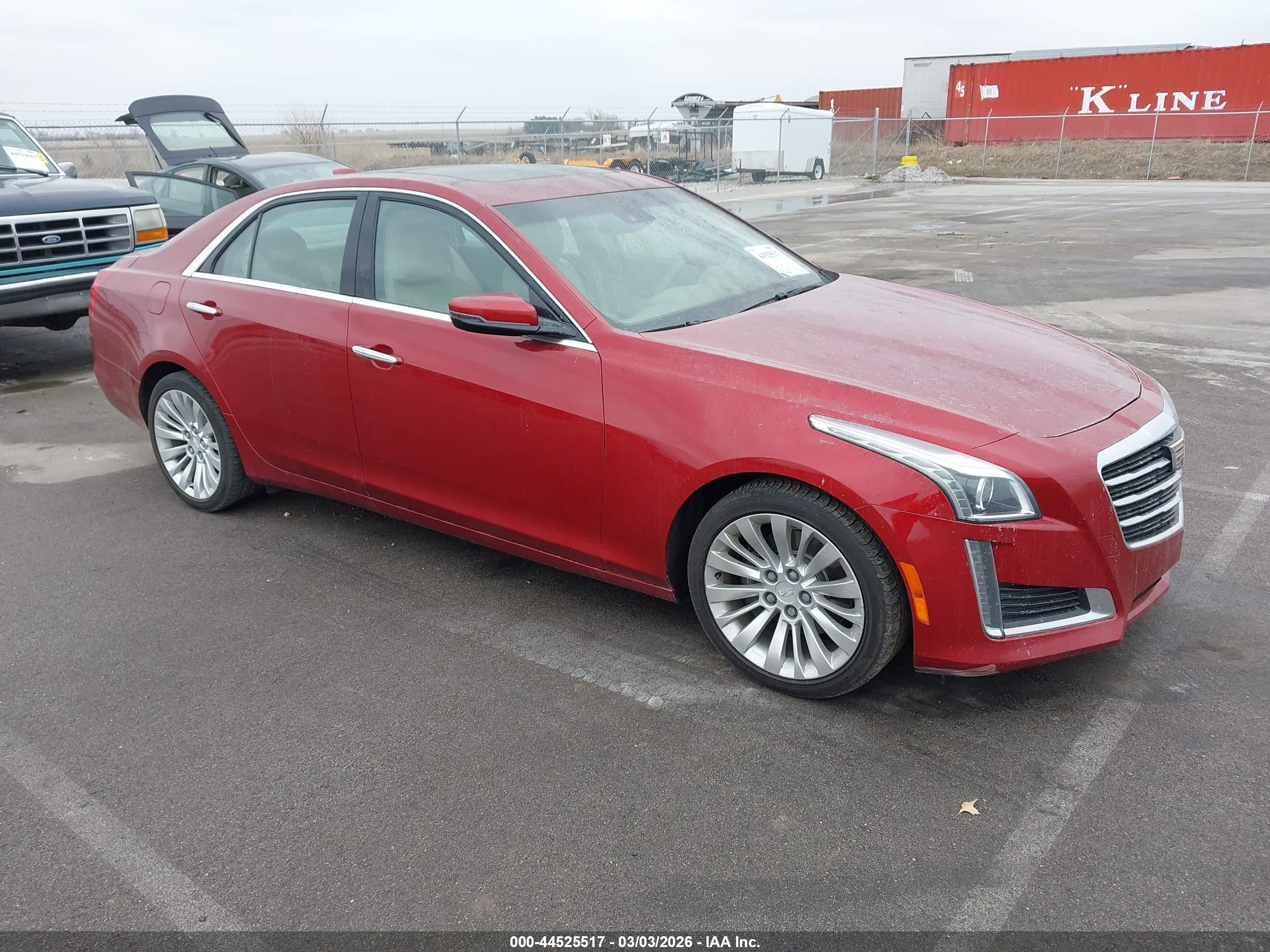 2015 Cadillac CTS Luxury AWD, VIN 1G6AX5SXXF0116082 — Burn
