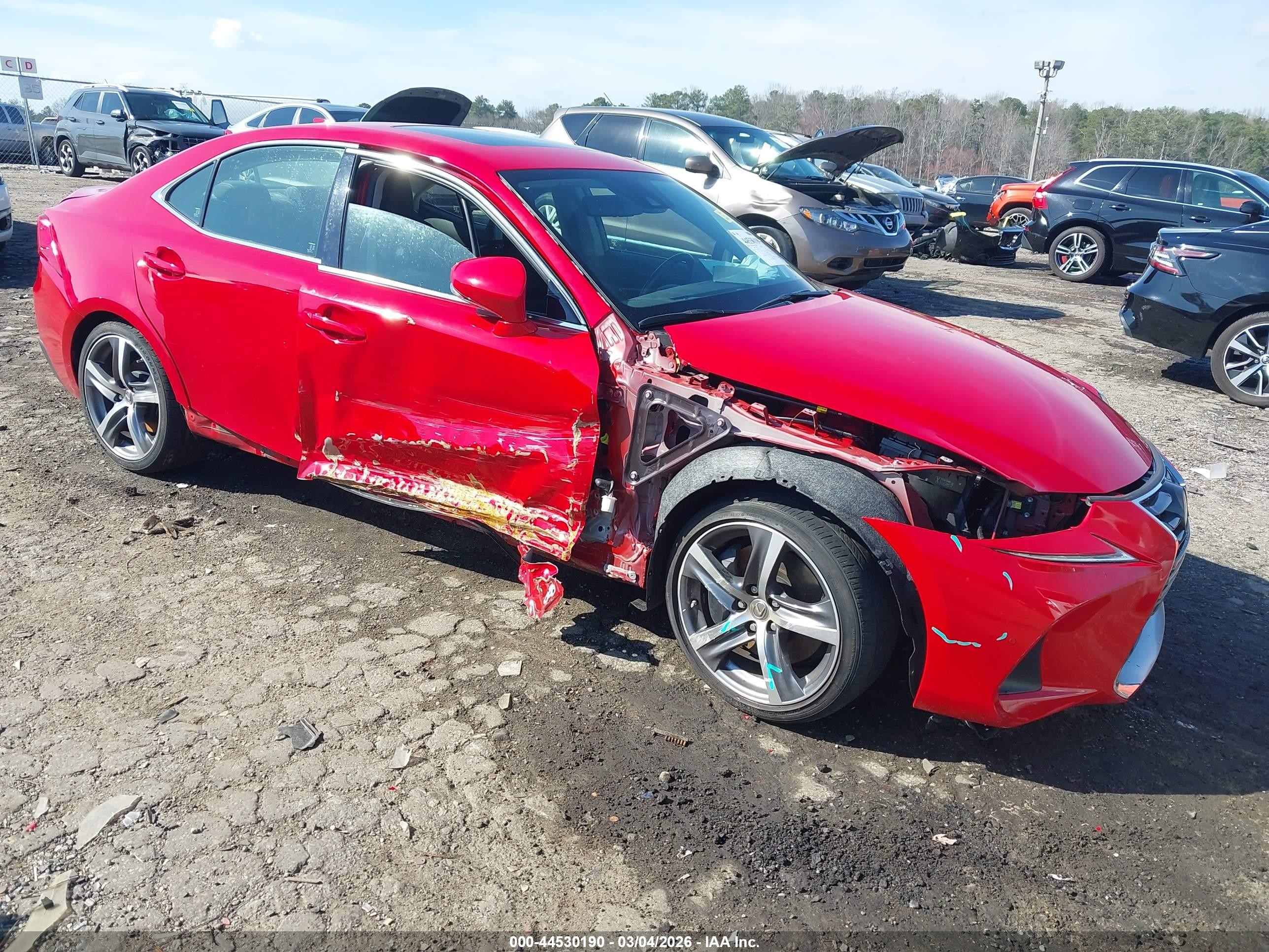 2017 Lexus IS 200t, VIN JTHBA1D21H5048286 — Перед