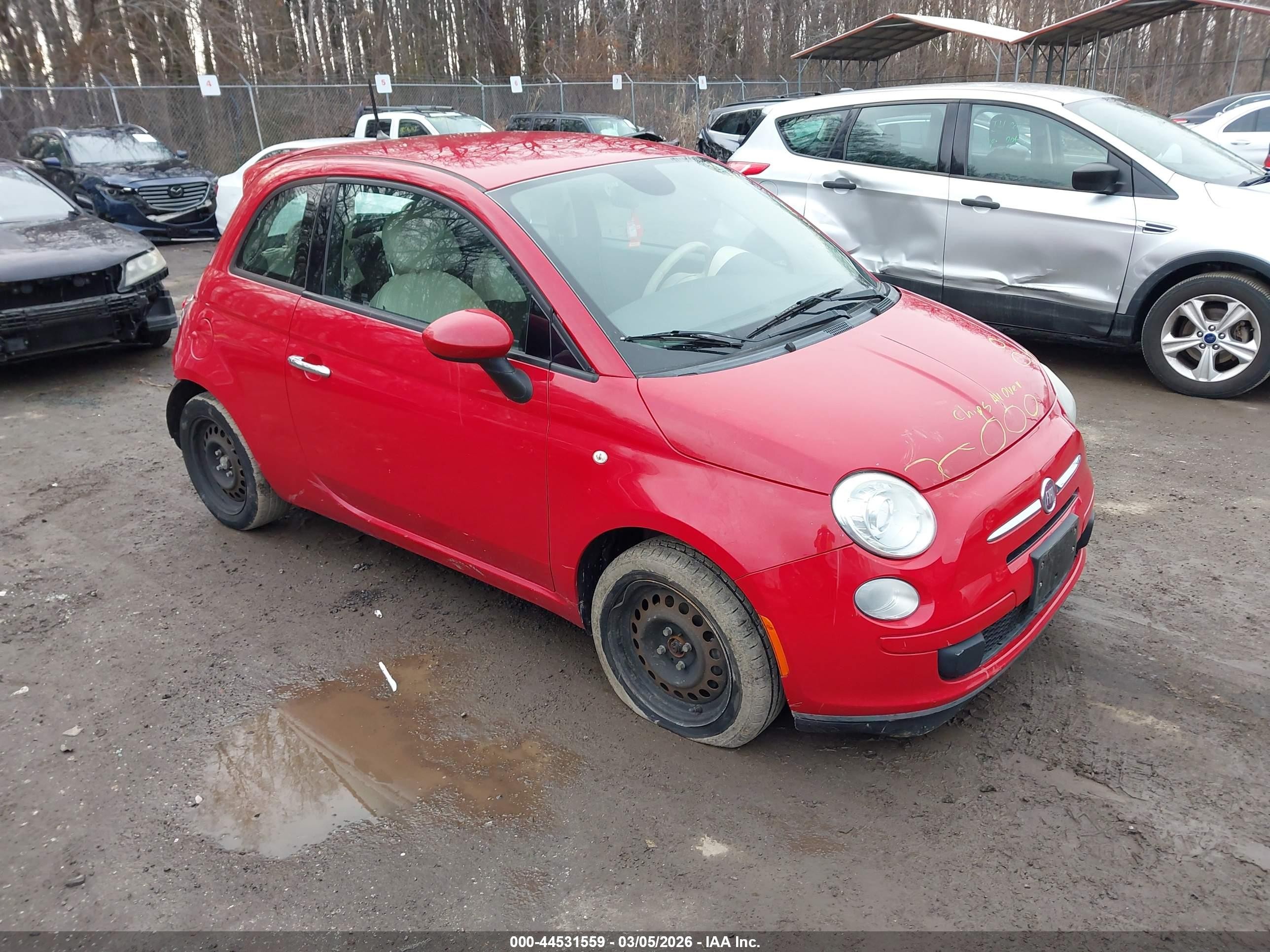 2015 FIAT 500 Pop, VIN 3C3CFFAR3FT501394 — Rear end