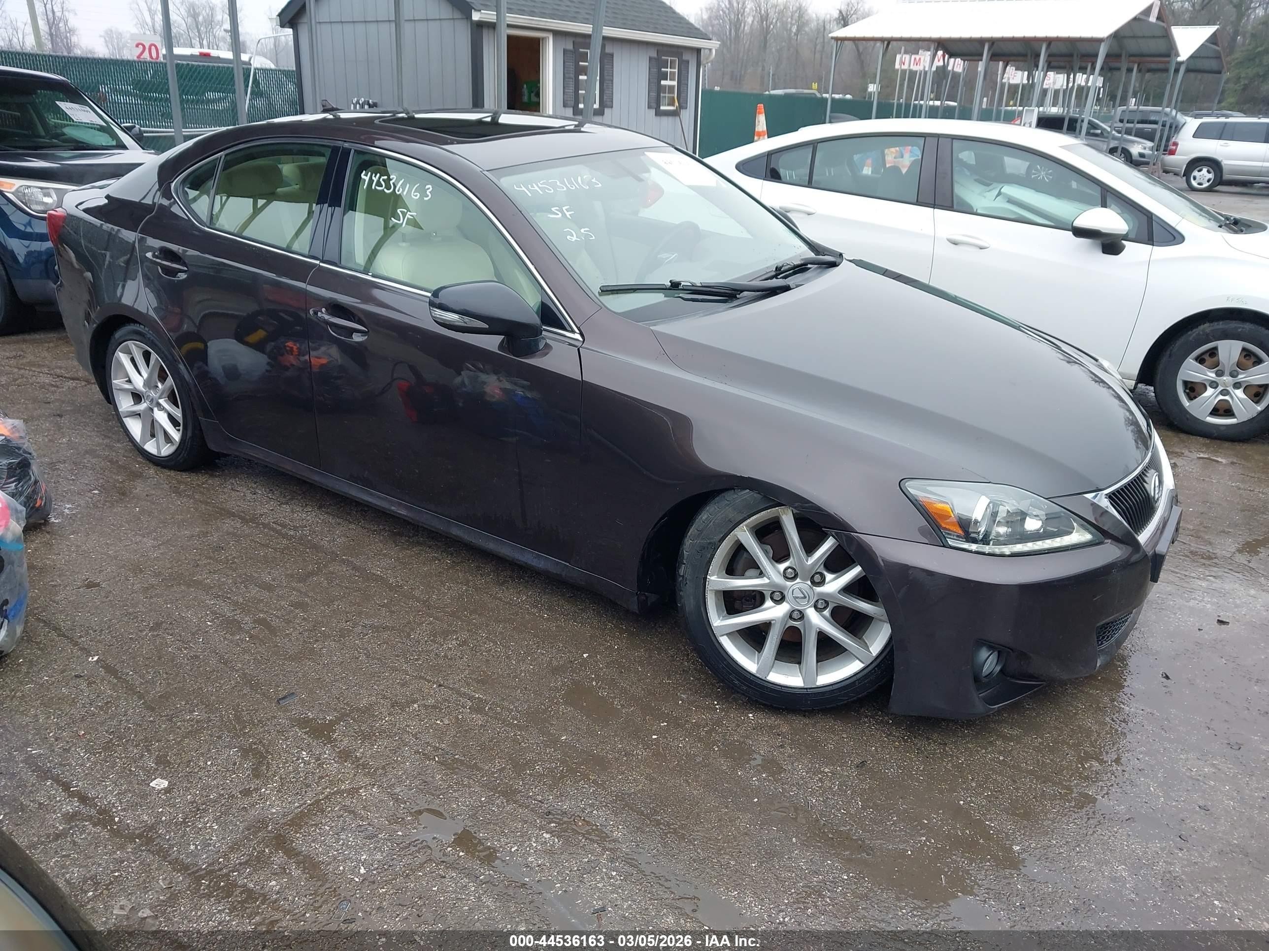 2012 Lexus IS 250, VIN JTHCF5C23C5060639 — Front end