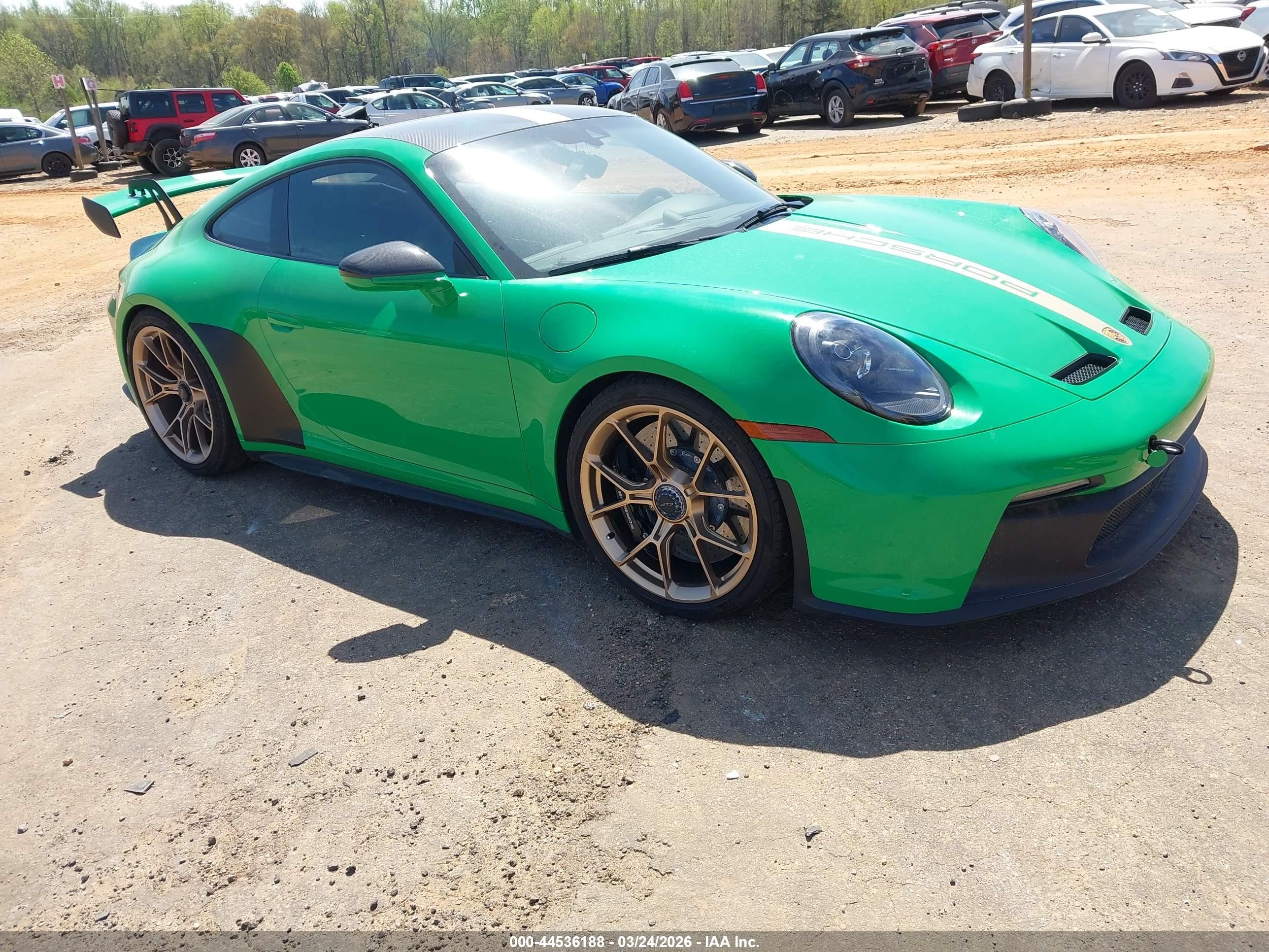 2022 Porsche 911 GT3, VIN WP0AC2A98NS268150 — Theft recovery