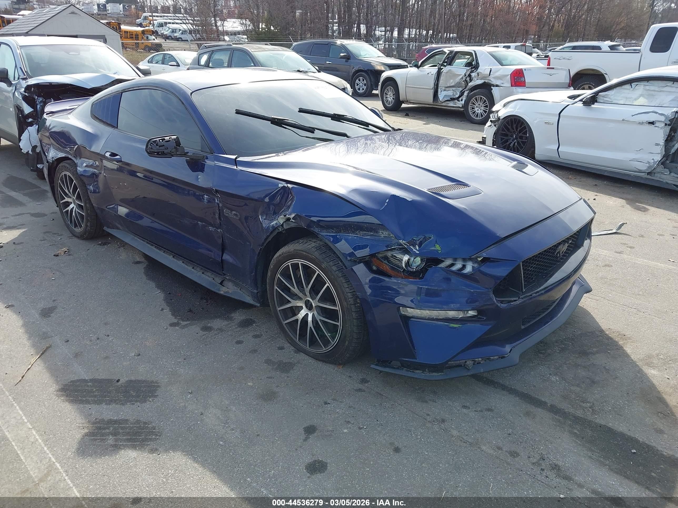 2018 Ford Mustang GT Premium, VIN 1FA6P8CF7J5106542 — Side