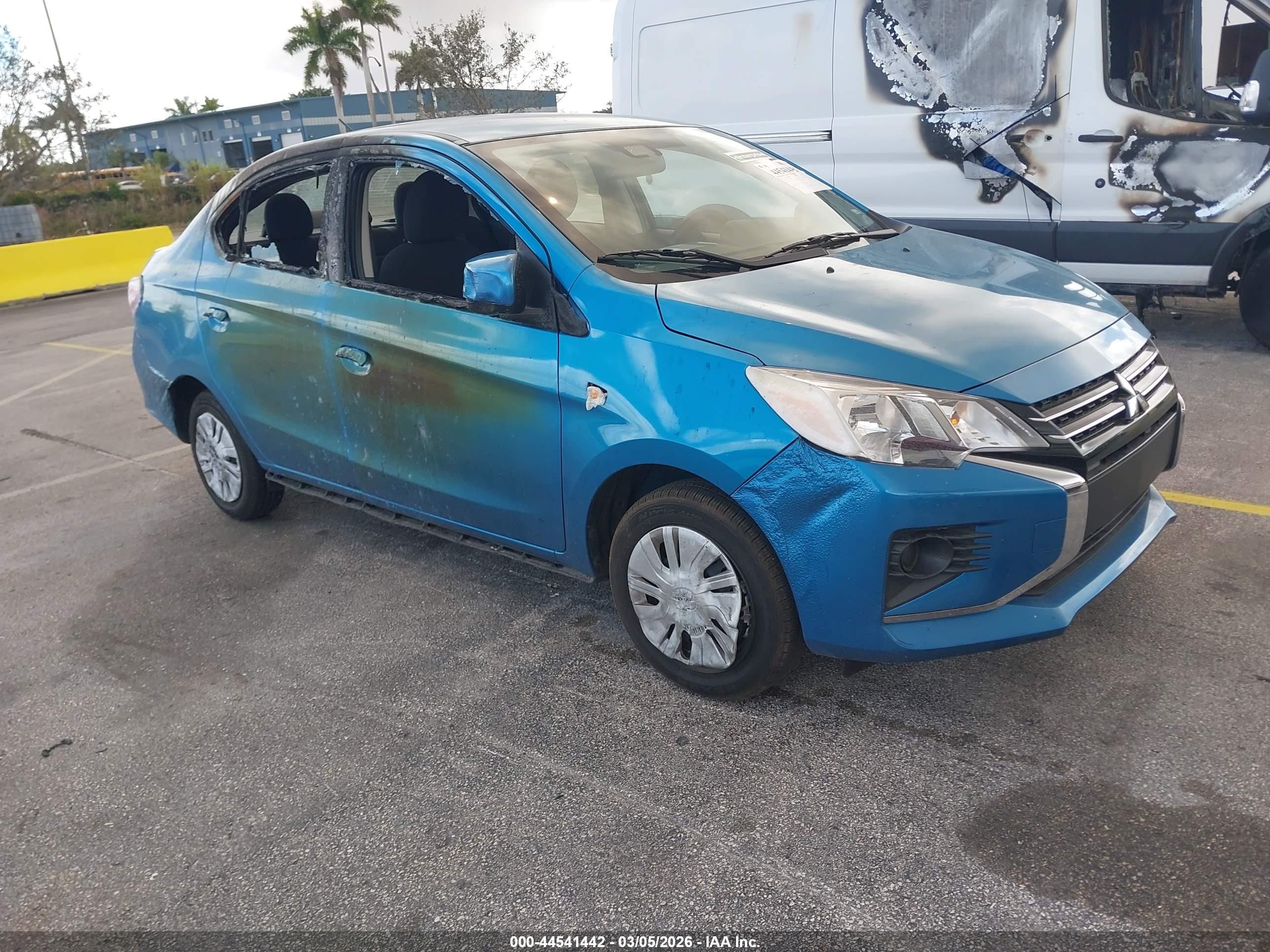 2024 Mitsubishi Mirage ES, VIN ML32FUFJ7RHF16634 — Burn