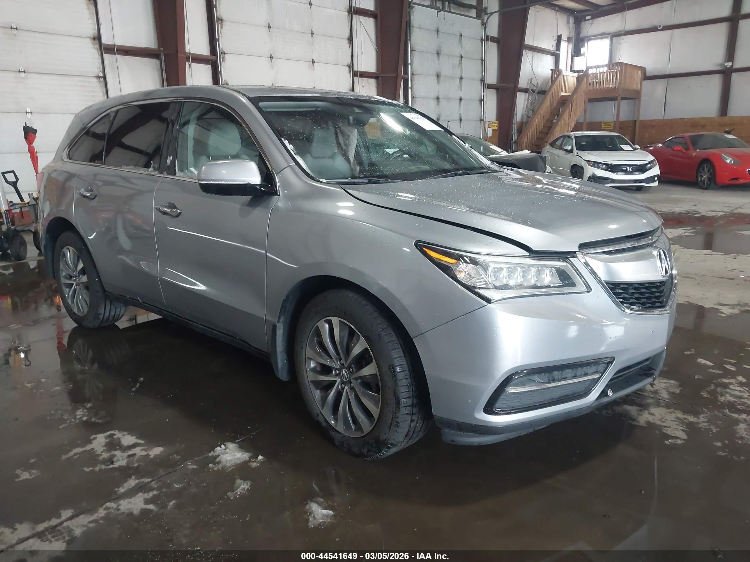 2016 Acura MDX Technology, VIN 5FRYD4H44GB007159 — Side