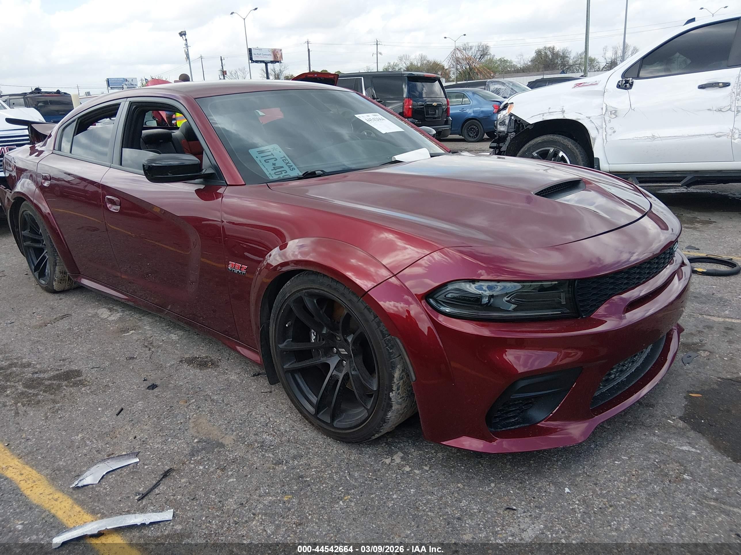 2023 Dodge Charger Scat Pack Widebody, VIN 2C3CDXGJ4PH698714 — Rear end