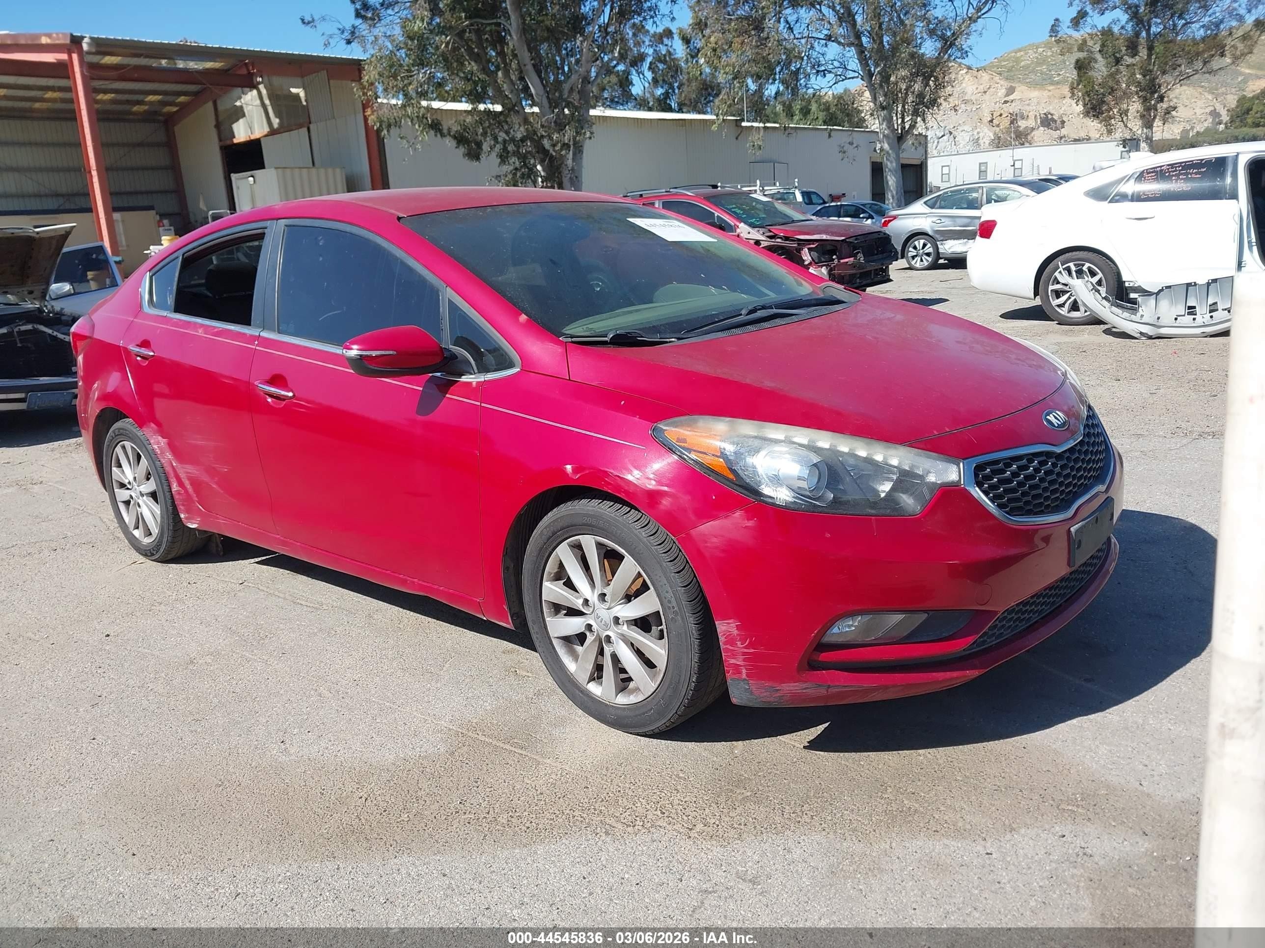 2015 Kia Forte EX, VIN KNAFX4A84F5358888 — Stripped
