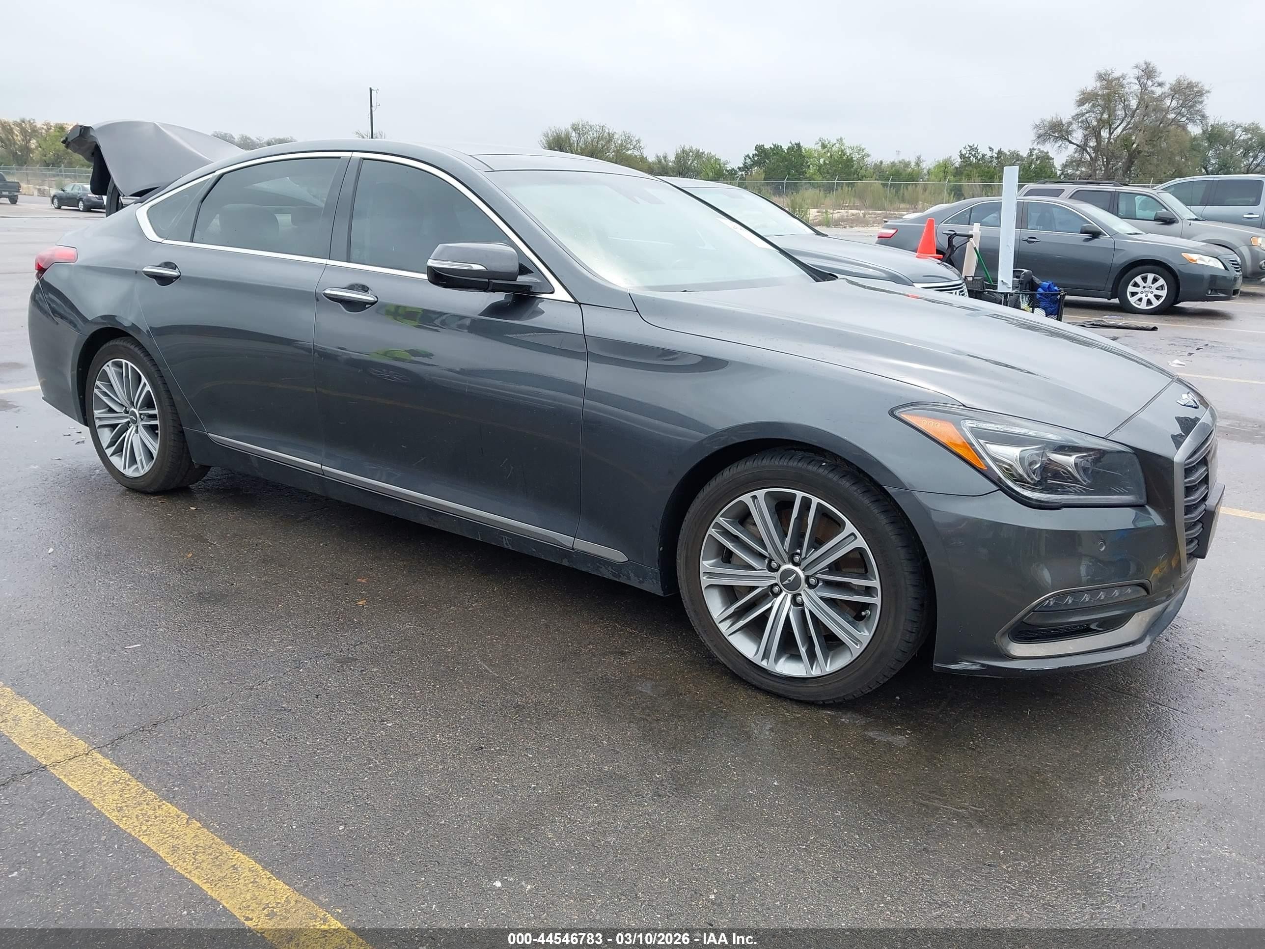 2020 Genesis G80 3.8L, VIN KMTFN4JE6LU329782 — Rear end
