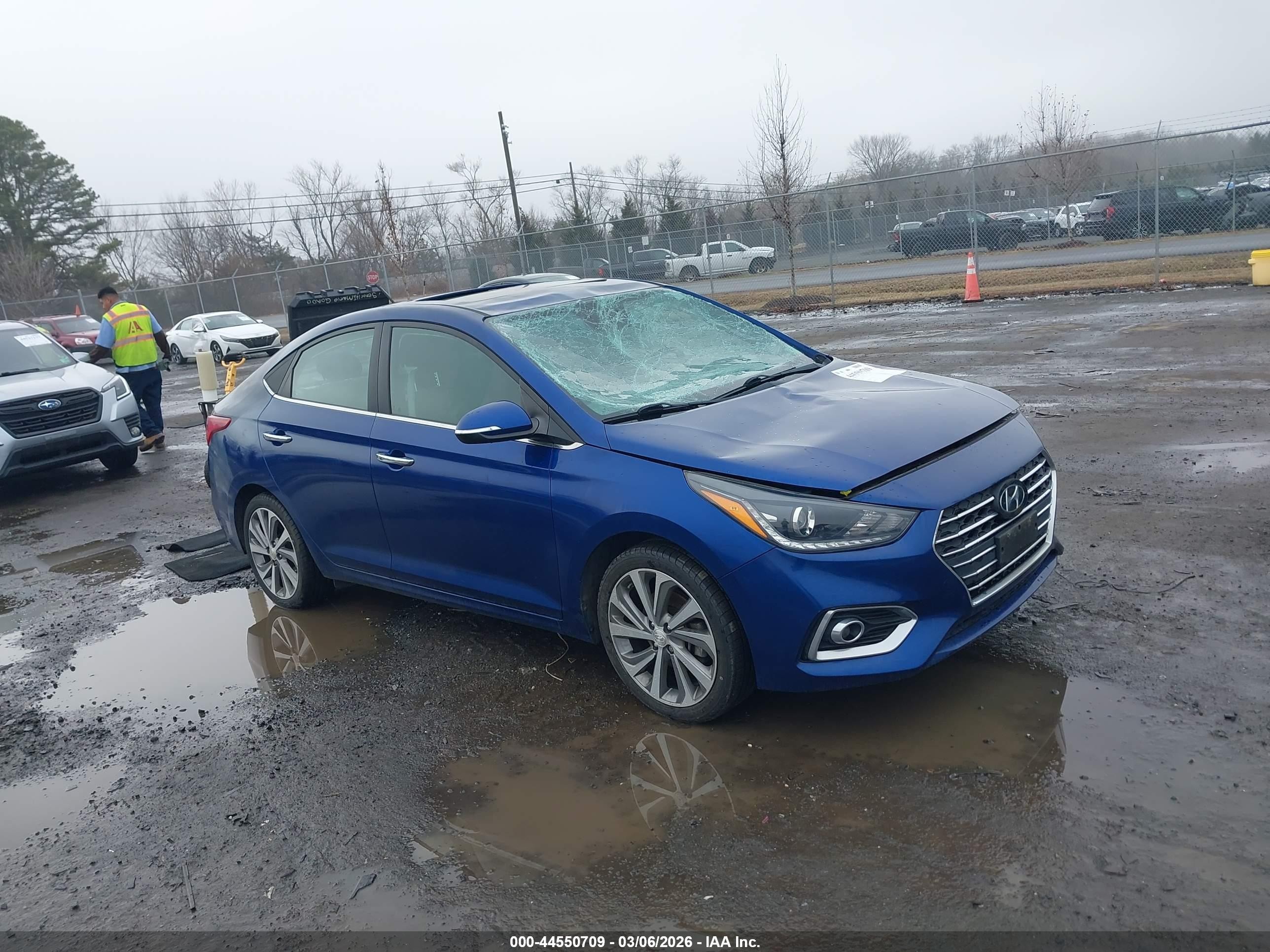 2021 Hyundai Accent Limited, VIN 3KPC34A60ME140478 — Front end