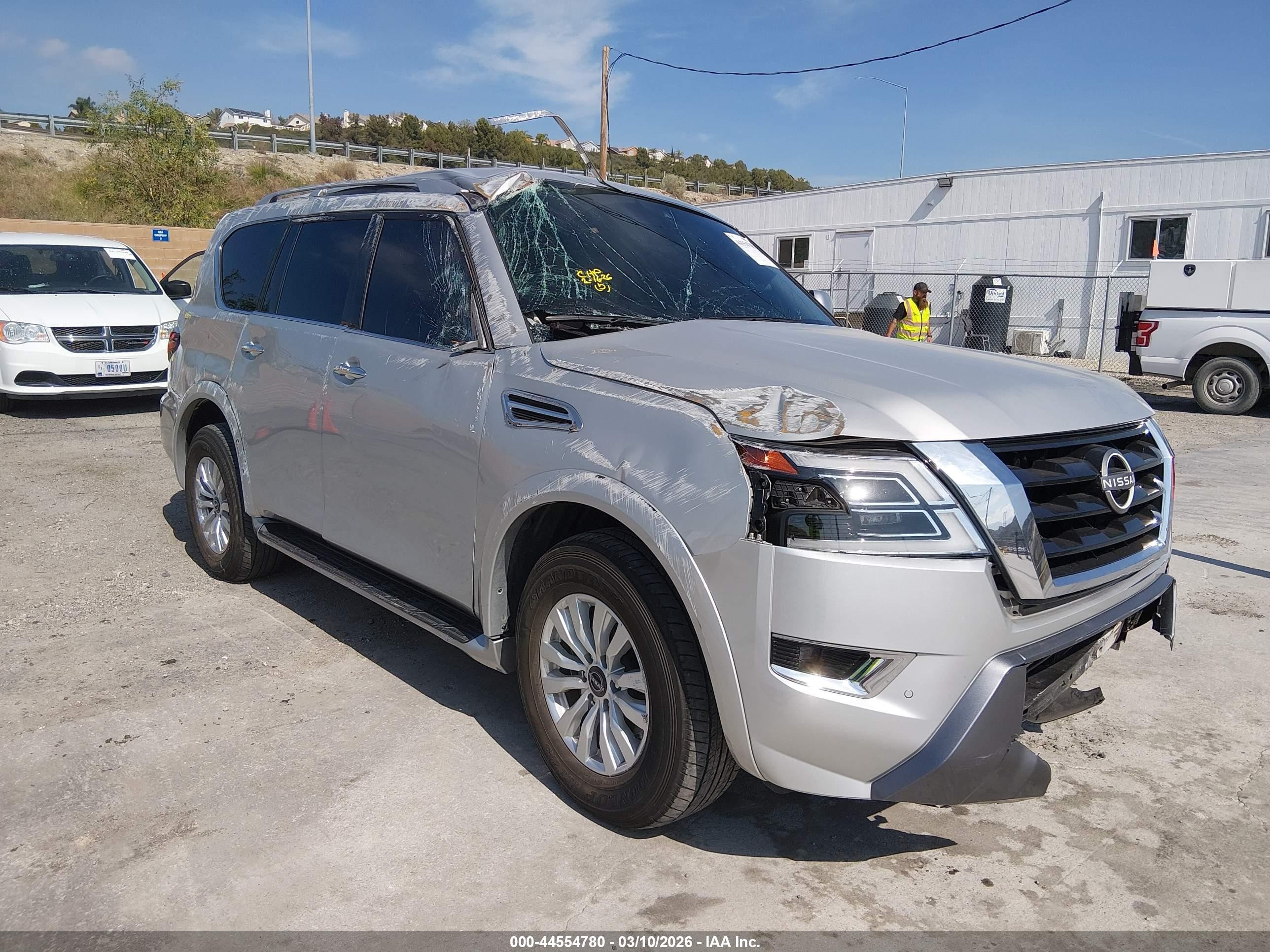 2024 Nissan Armada SV, VIN JN8AY2AC4R9196555 — Rollover