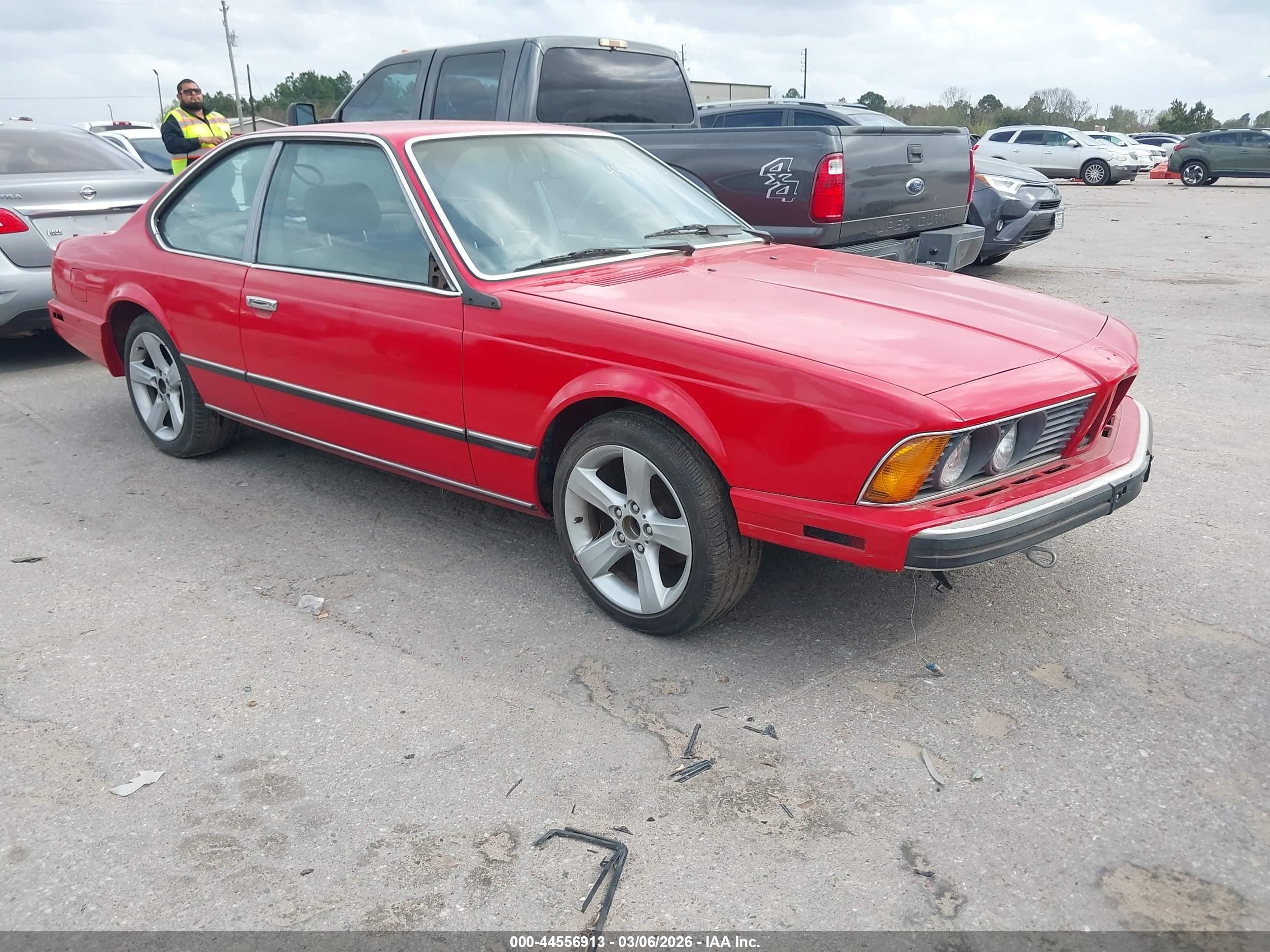 1989 BMW 6 Series, VIN WBAEC8410K3268656 — Front end