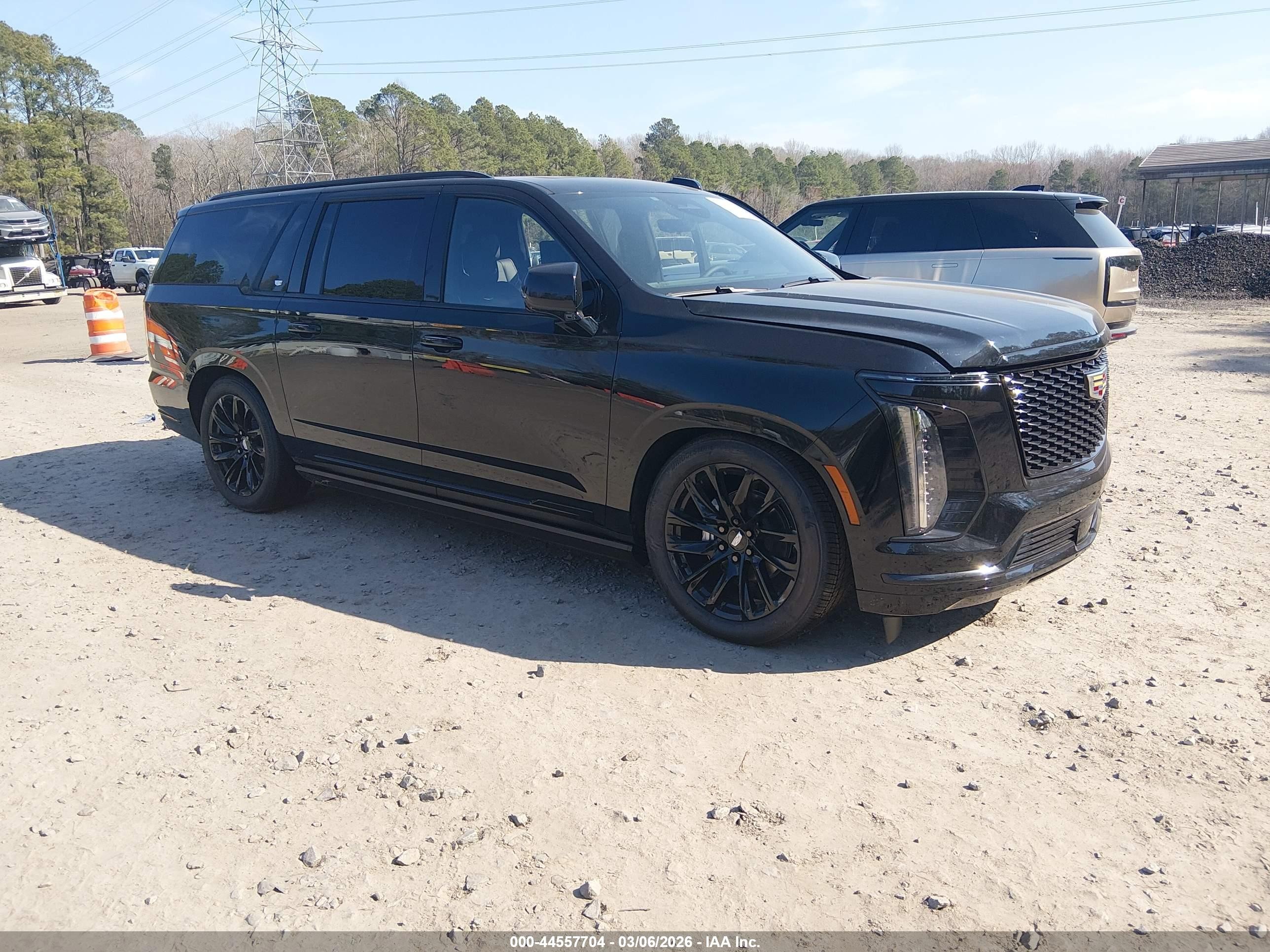 2025 Cadillac Escalade ESV 4WD Sport, VIN 1GYS9PRL1SR382777 — Theft recovery