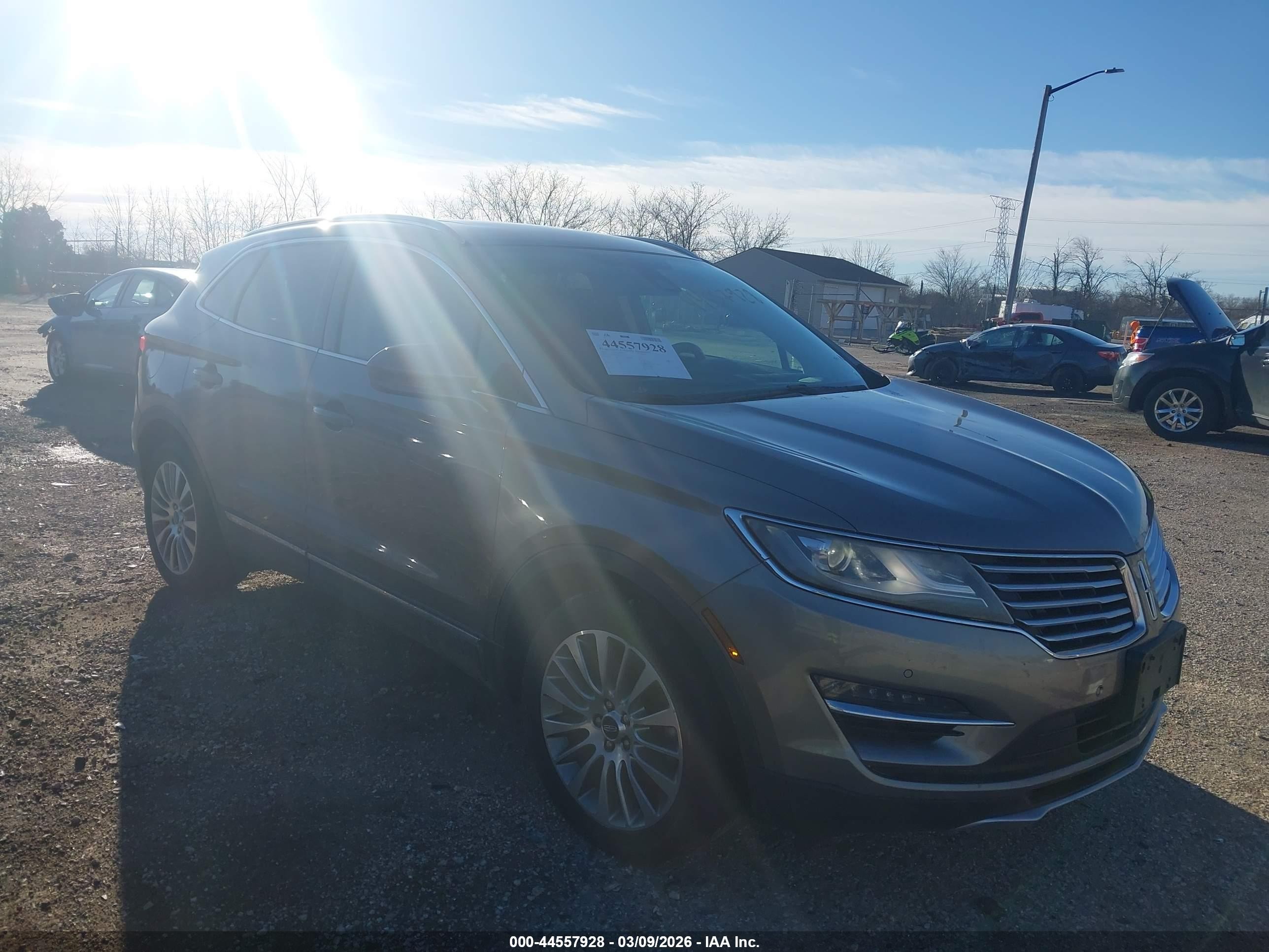 2017 Lincoln MKC Reserve, VIN 5LMCJ3D90HUL35373 — Engine fire