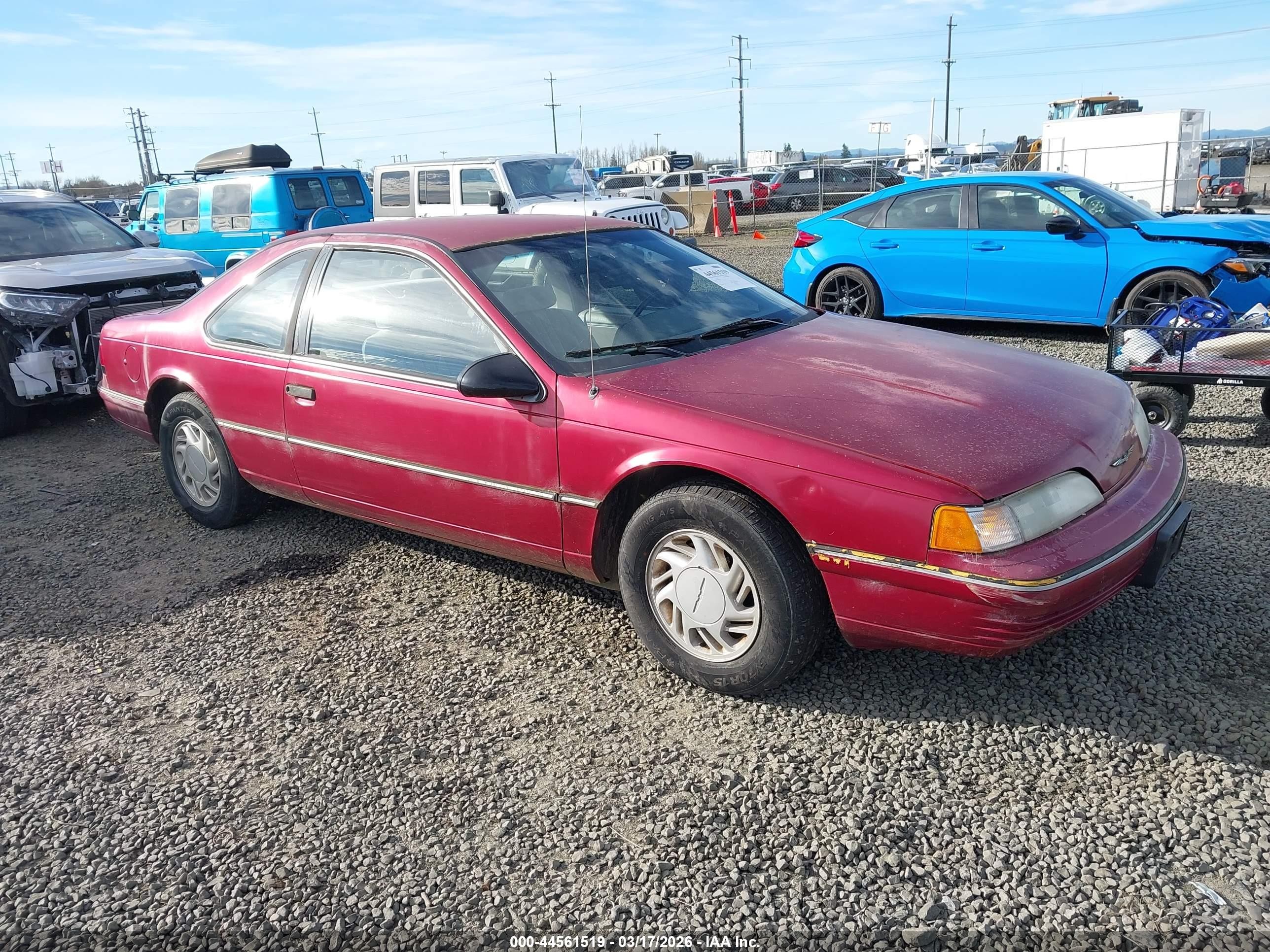 1991 Ford Thunderbird, VIN 1FAPP6049MH127858 — Normal wear