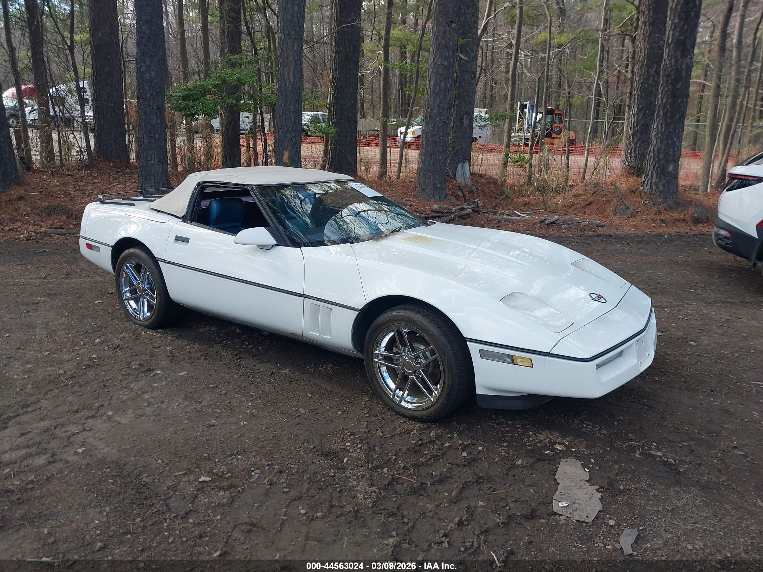1989 Chevrolet Corvette, VIN 1G1YY3185K5122997 — Engine fire