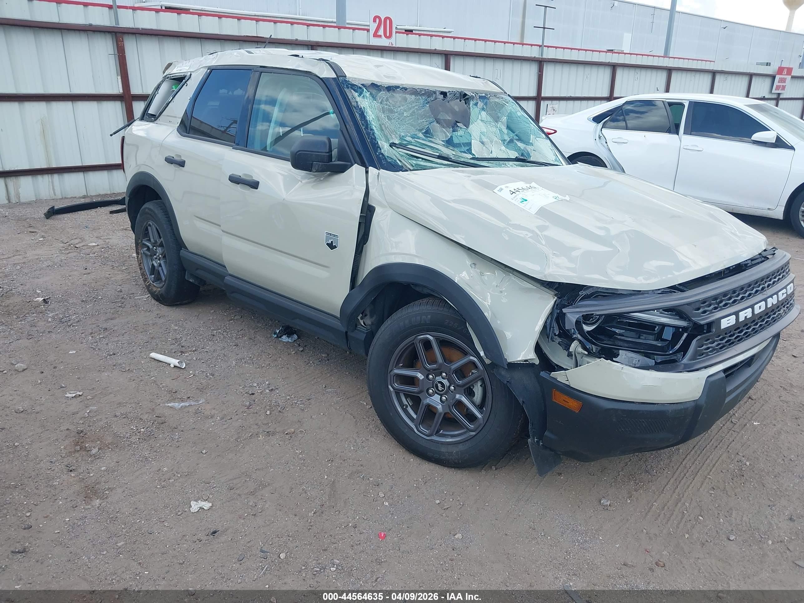 2025 Ford Bronco Sport Big Bend, VIN 3FMCR9BNXSRE22761 — Rollover