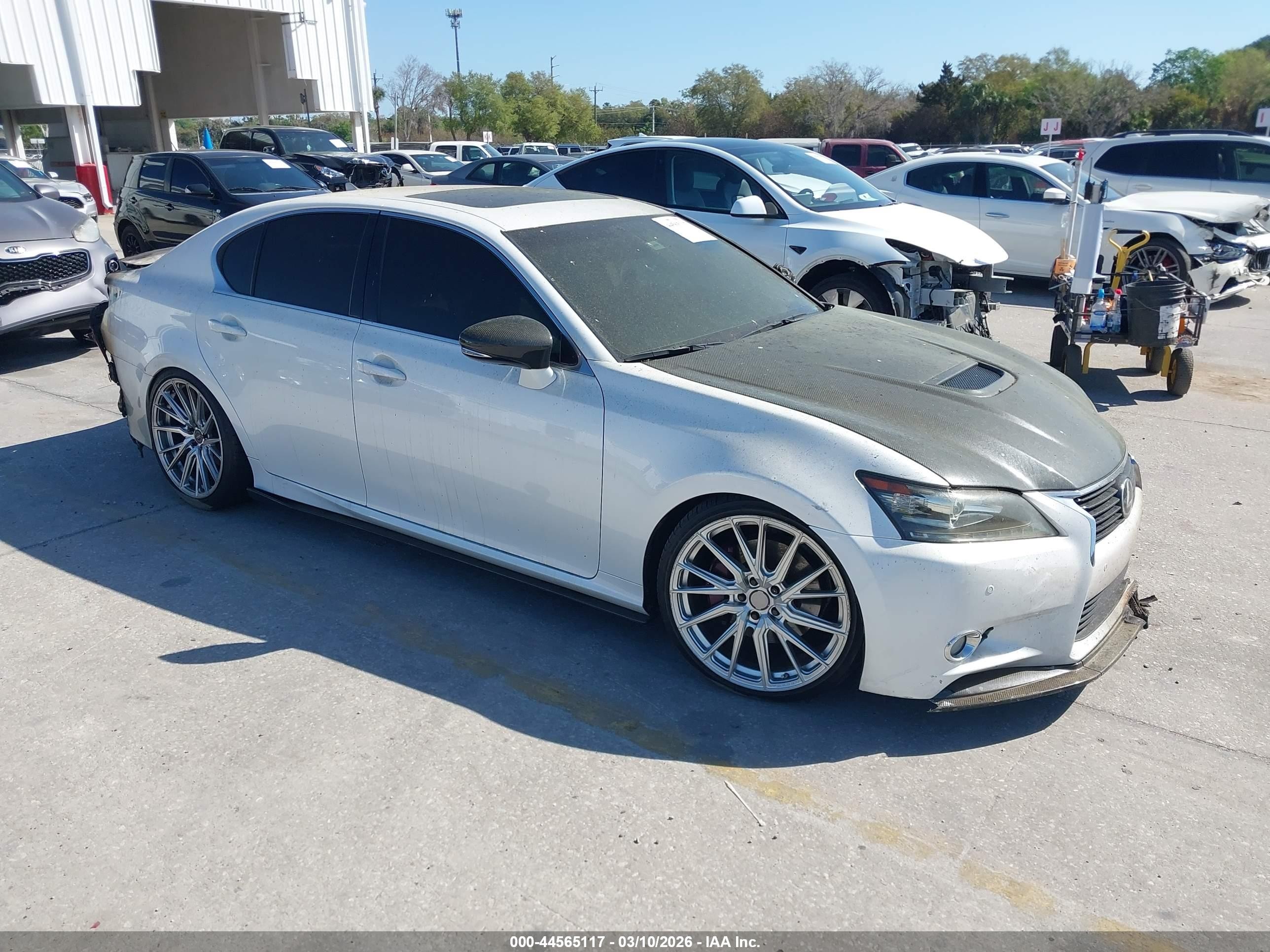 2013 Lexus GS 350, VIN JTHBE1BL6D5017335 — Interior fire