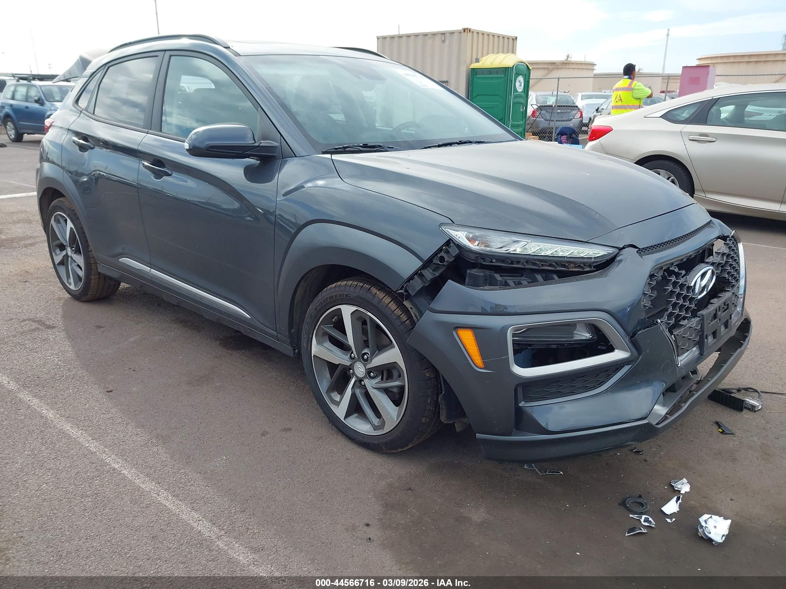 2020 Hyundai Kona Ultimate, VIN KM8K53A5XLU421934 — Rear end