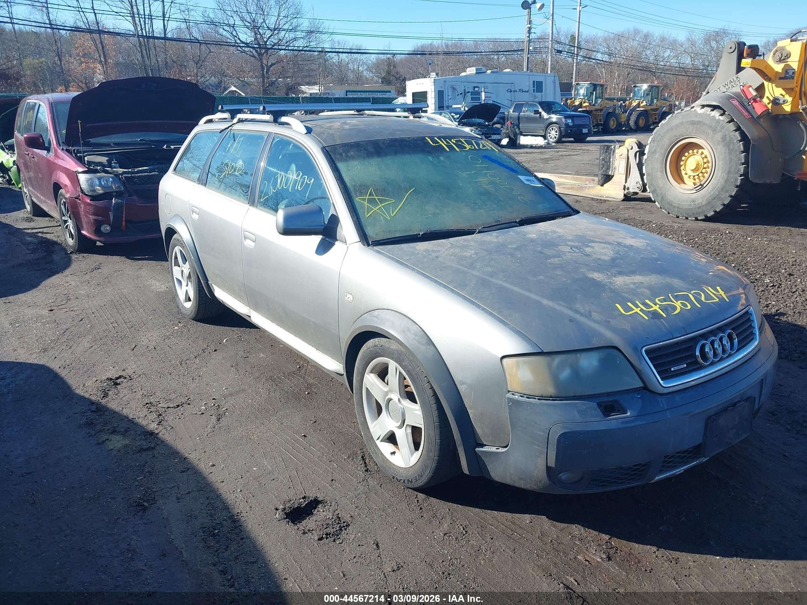 2002 Audi allroad A6 V8, VIN WA1YD64B12N091558 — Не указано