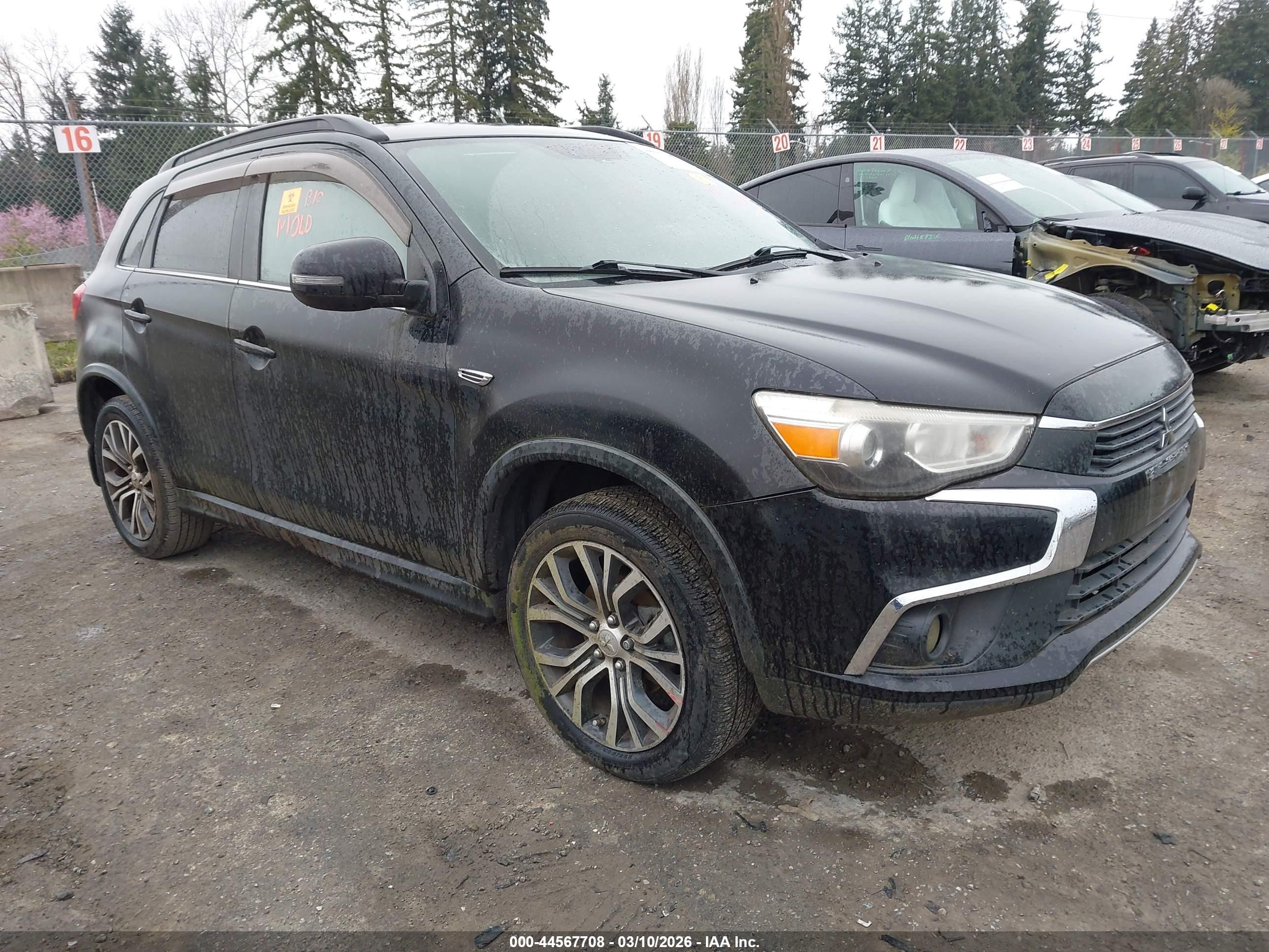2016 Mitsubishi Outlander SEL, VIN JA4AP4AW3GZ029955 — Biohazard / chemical