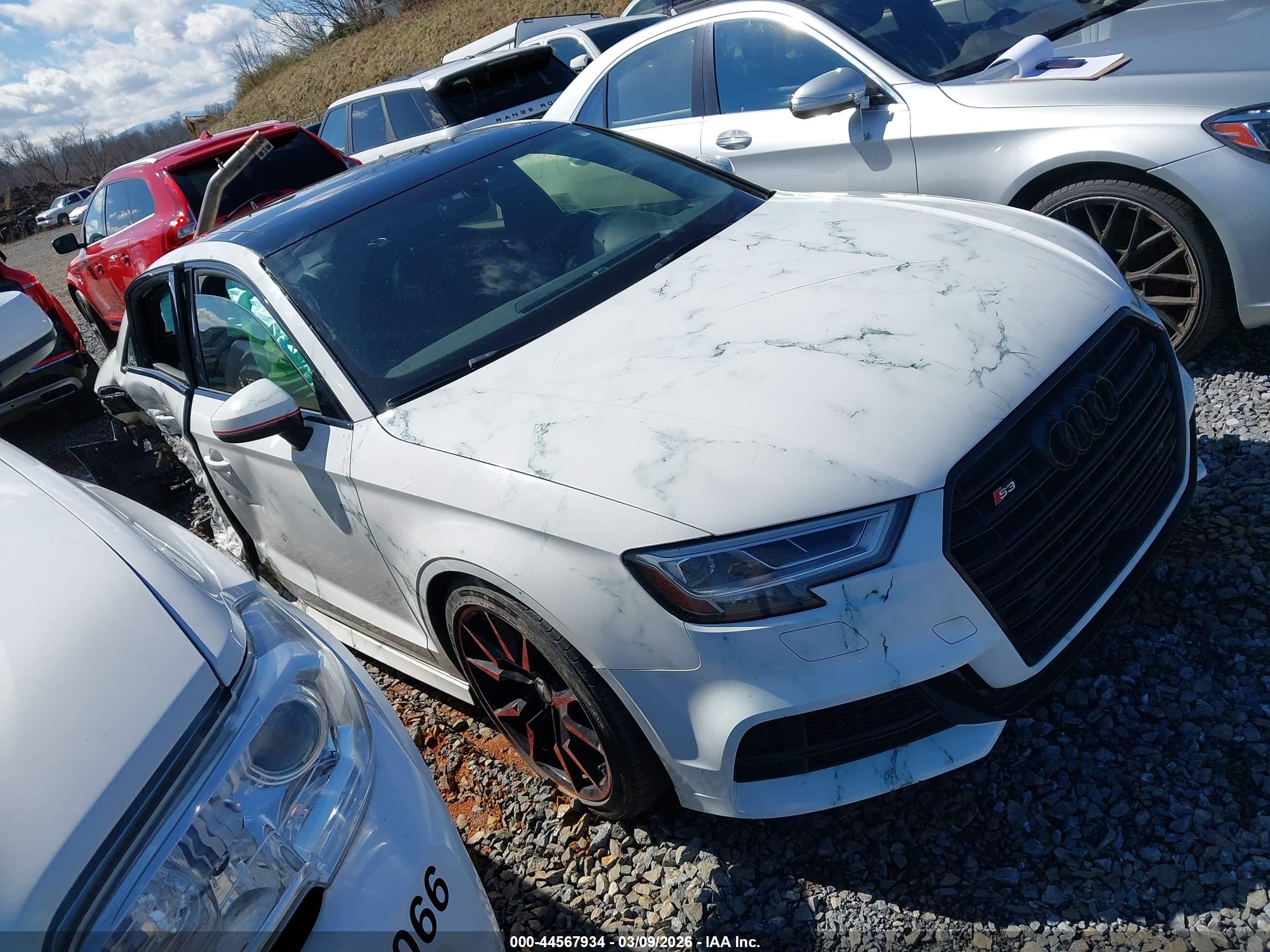 2019 Audi S3, VIN WAUB1HFF5KA084911 — Rear end