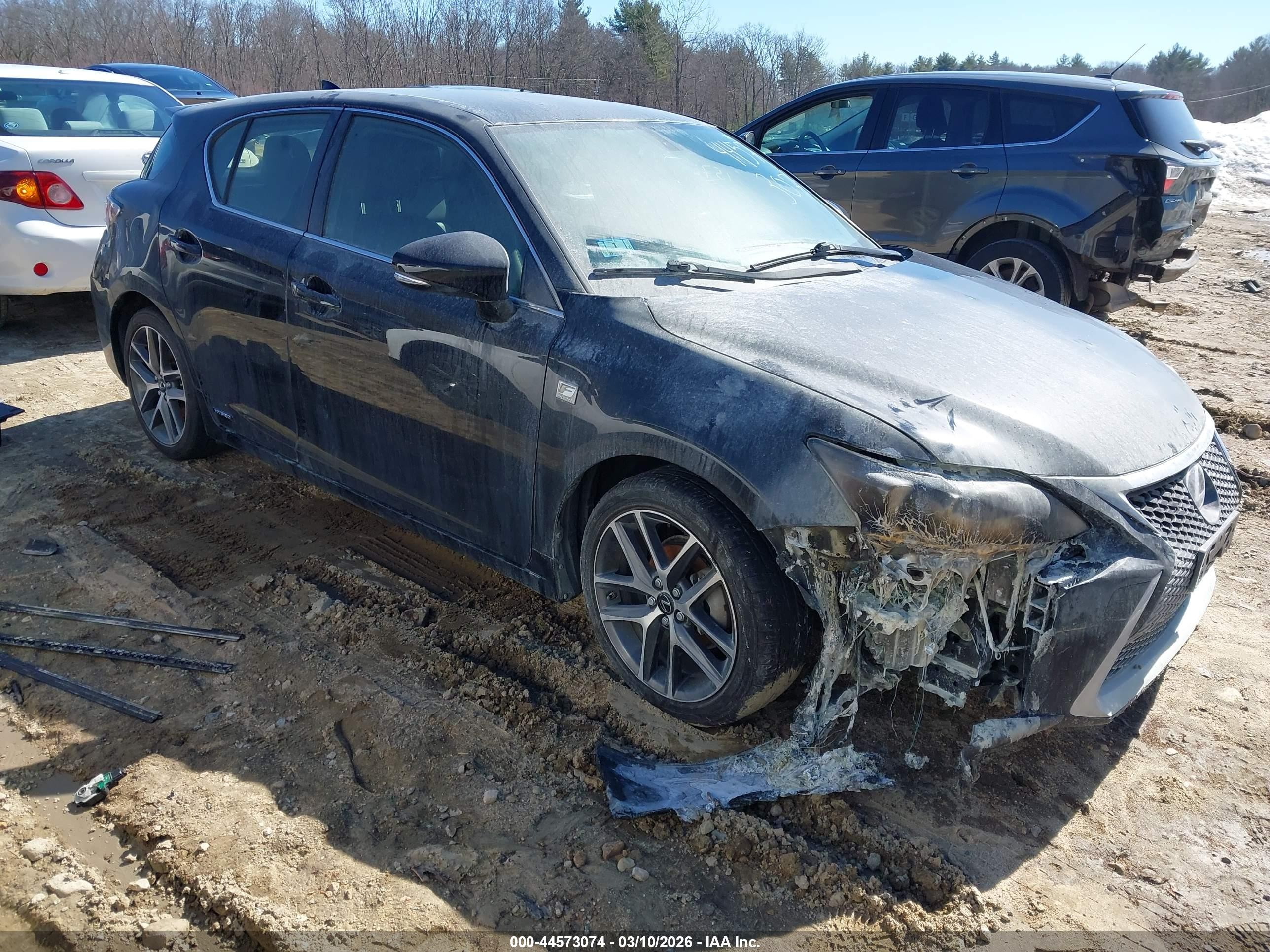 2016 Lexus CT 200h, VIN JTHKD5BH2G2276562 — Engine fire