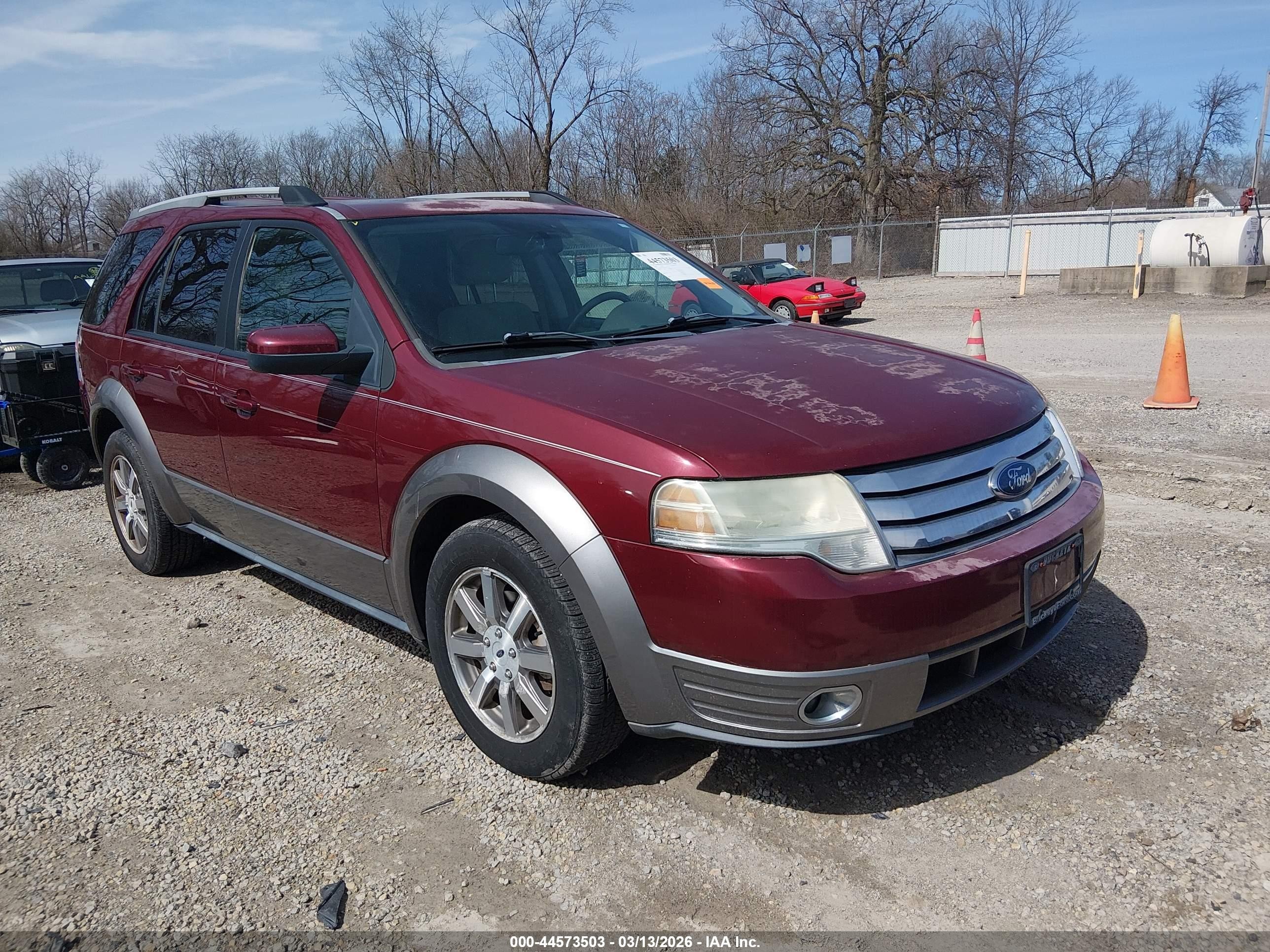 2008 Ford Taurus X SEL, VIN 1FMDK02W08GA11561 — Rear end