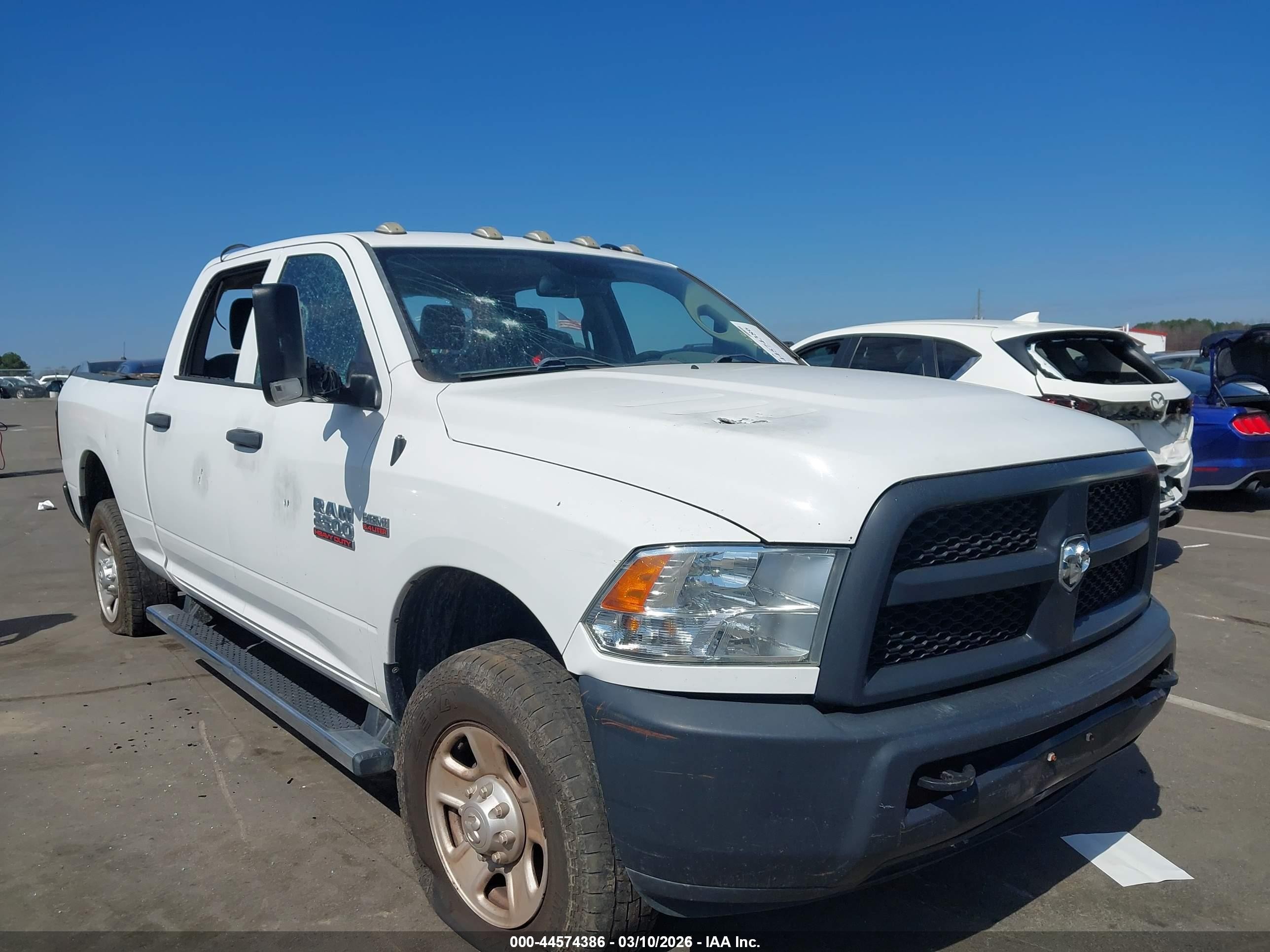 2017 Ram 2500 Tradesman, VIN 3C6UR5CJ1HG613218 — Vandalism