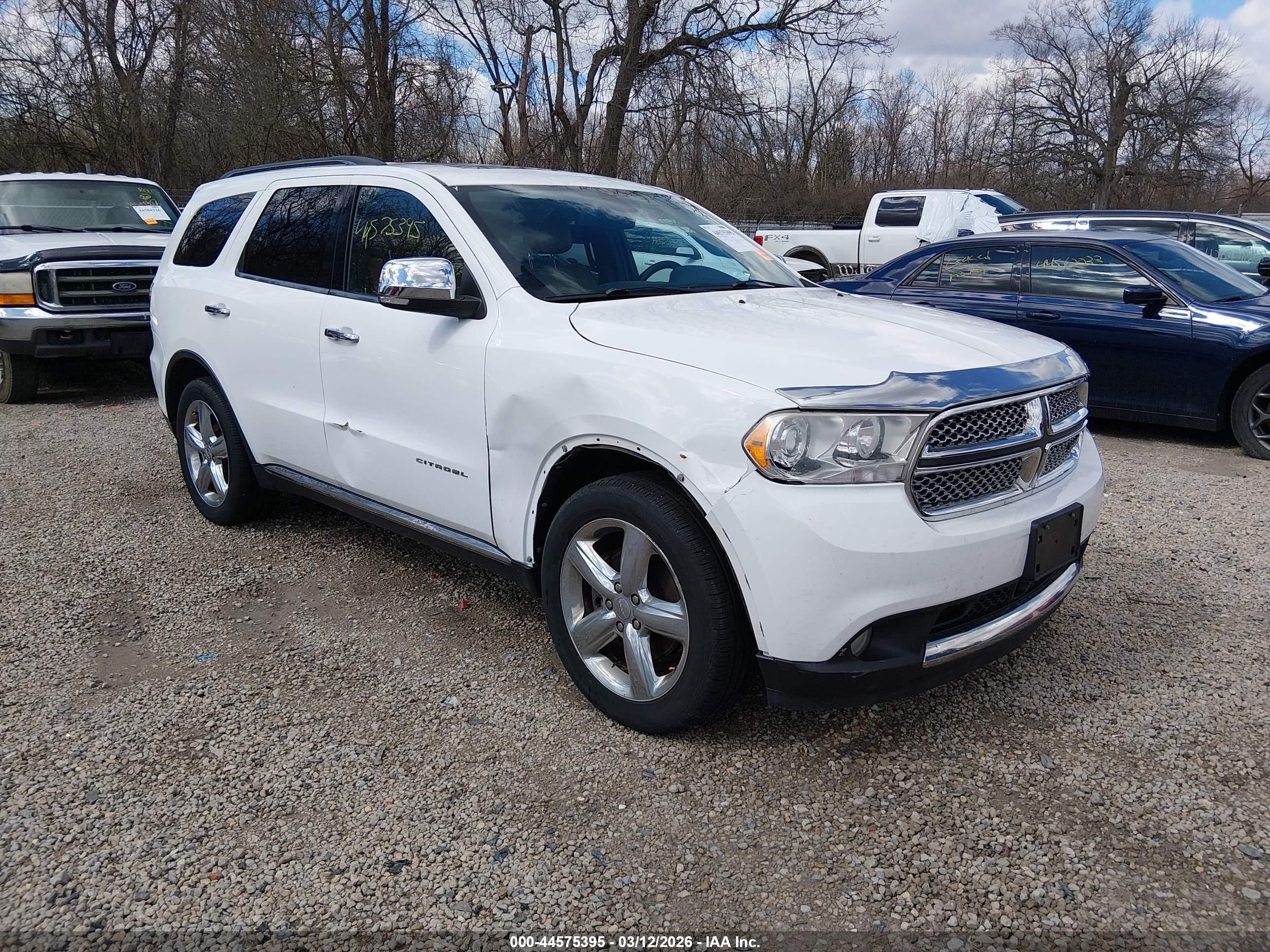 2013 Dodge Durango Citadel, VIN 1C4RDJEGXDC584662 — Side