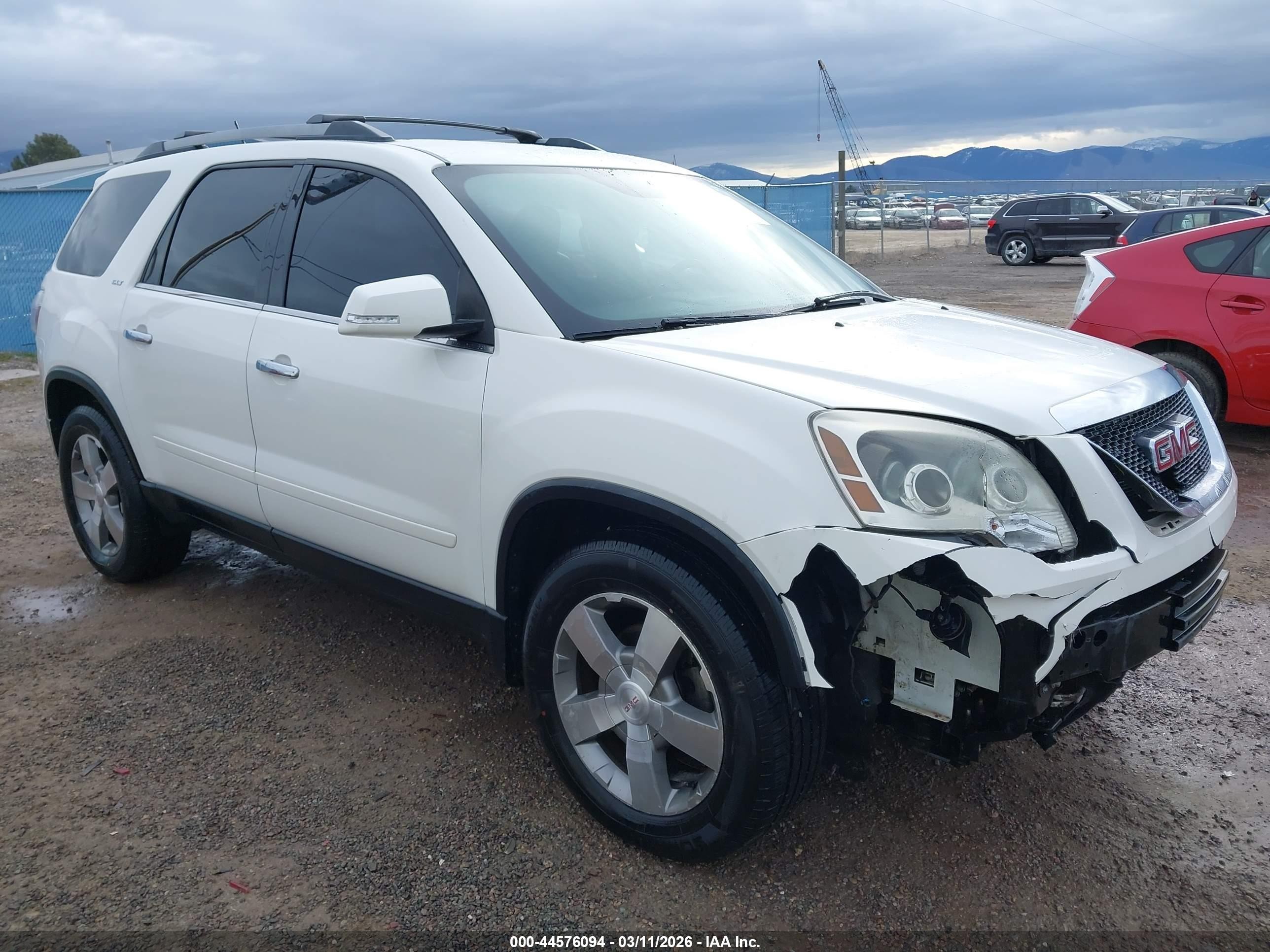 2012 GMC Acadia SLT1, VIN 1GKKVRED0CJ364268 — Front end
