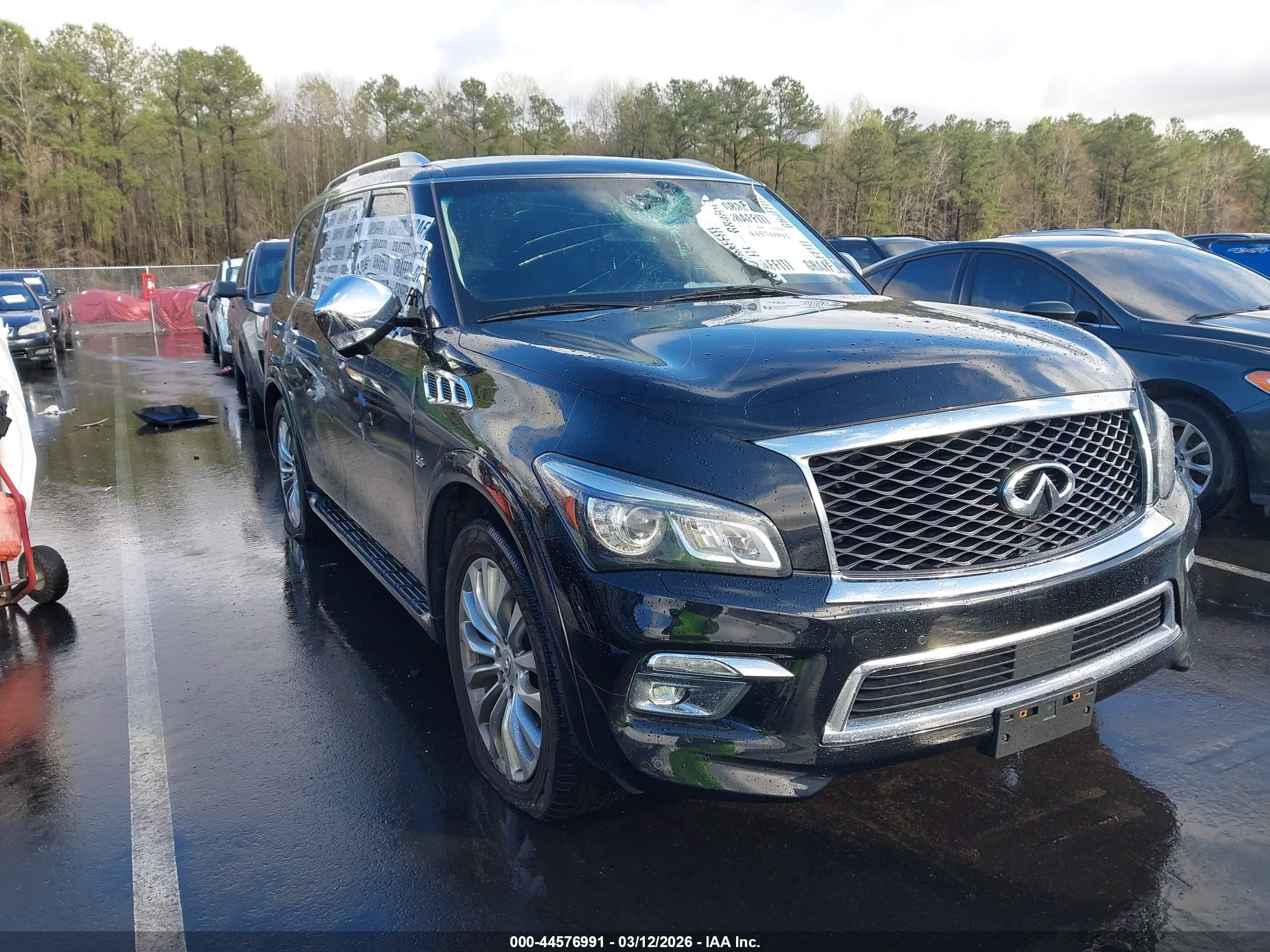 2017 Infiniti QX80 Signature Edition, VIN JN8AZ2NE3H9153610 — Vandalism