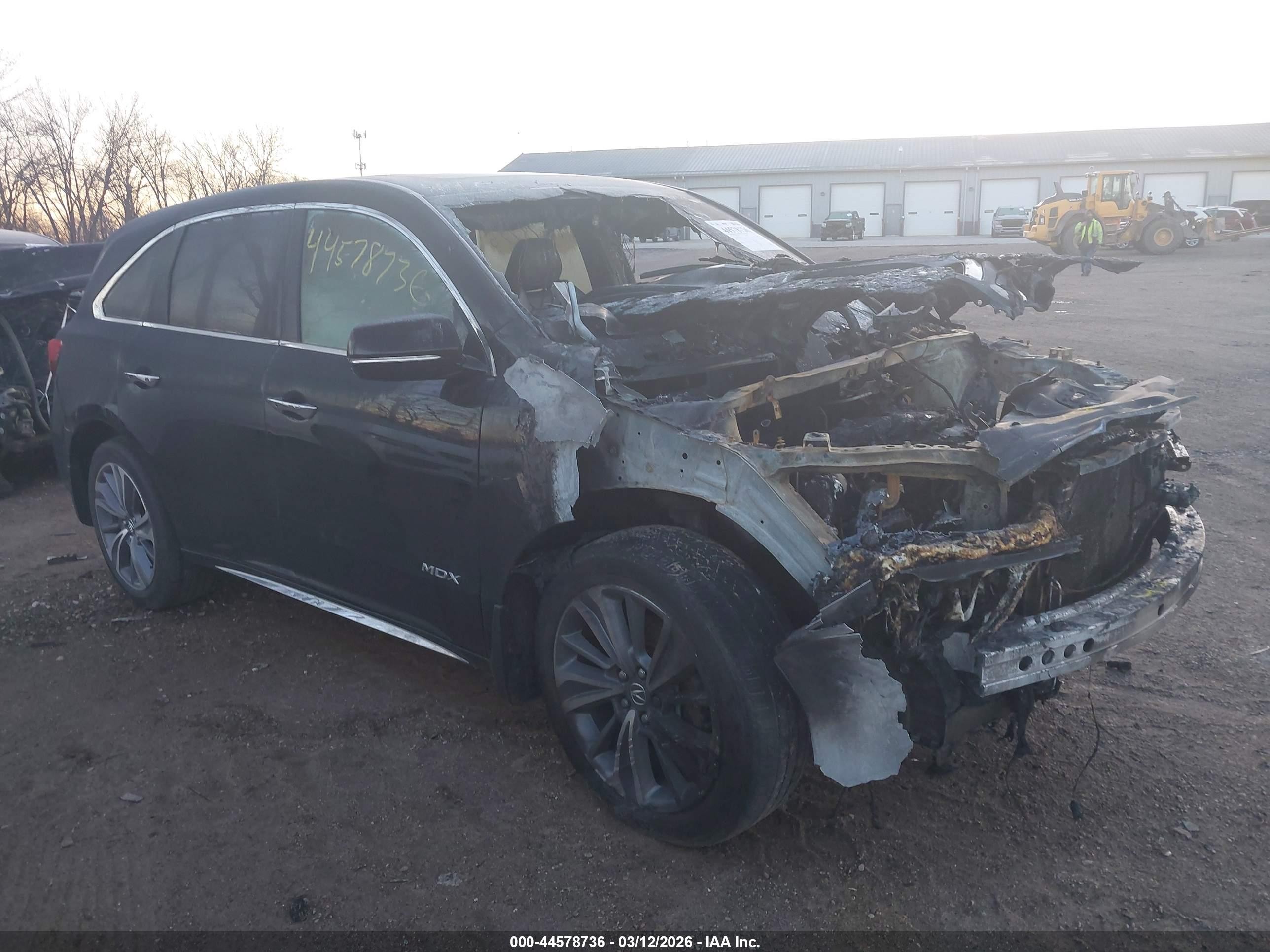 2017 Acura MDX Technology, VIN 5J8YD4H70HL006103 — Engine fire