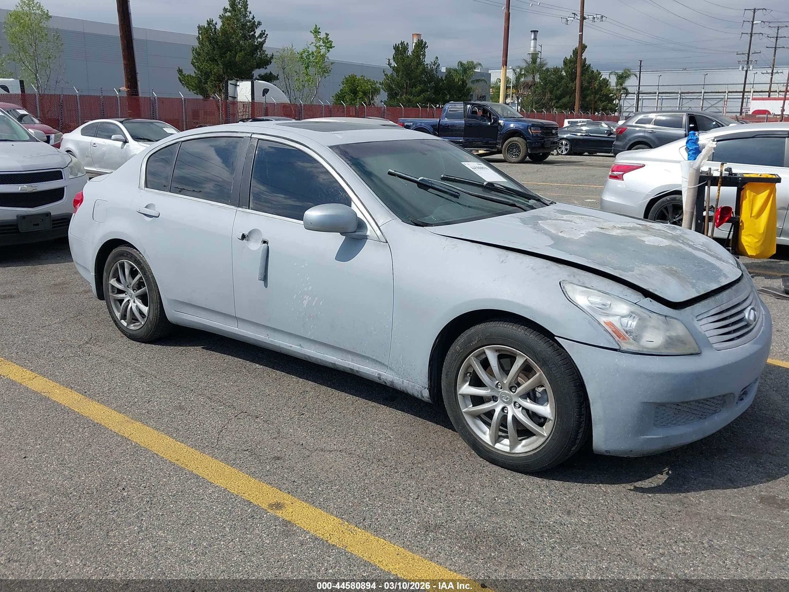 2008 Infiniti G35 x, VIN JNKBV61F58M256539 — Engine fire