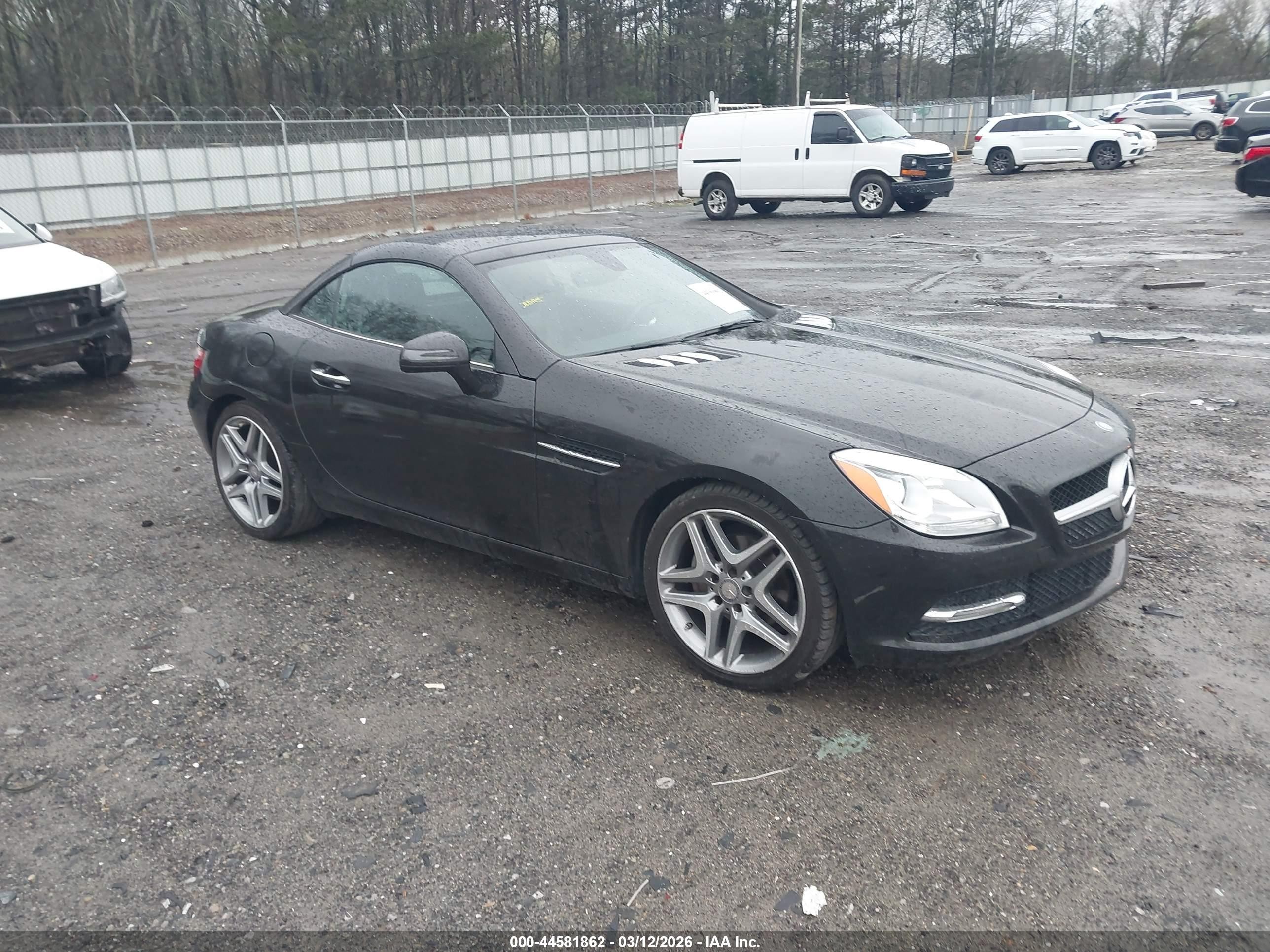 2015 Mercedes-Benz SLK 250, VIN WDDPK4HA0FF109907 — Rear end