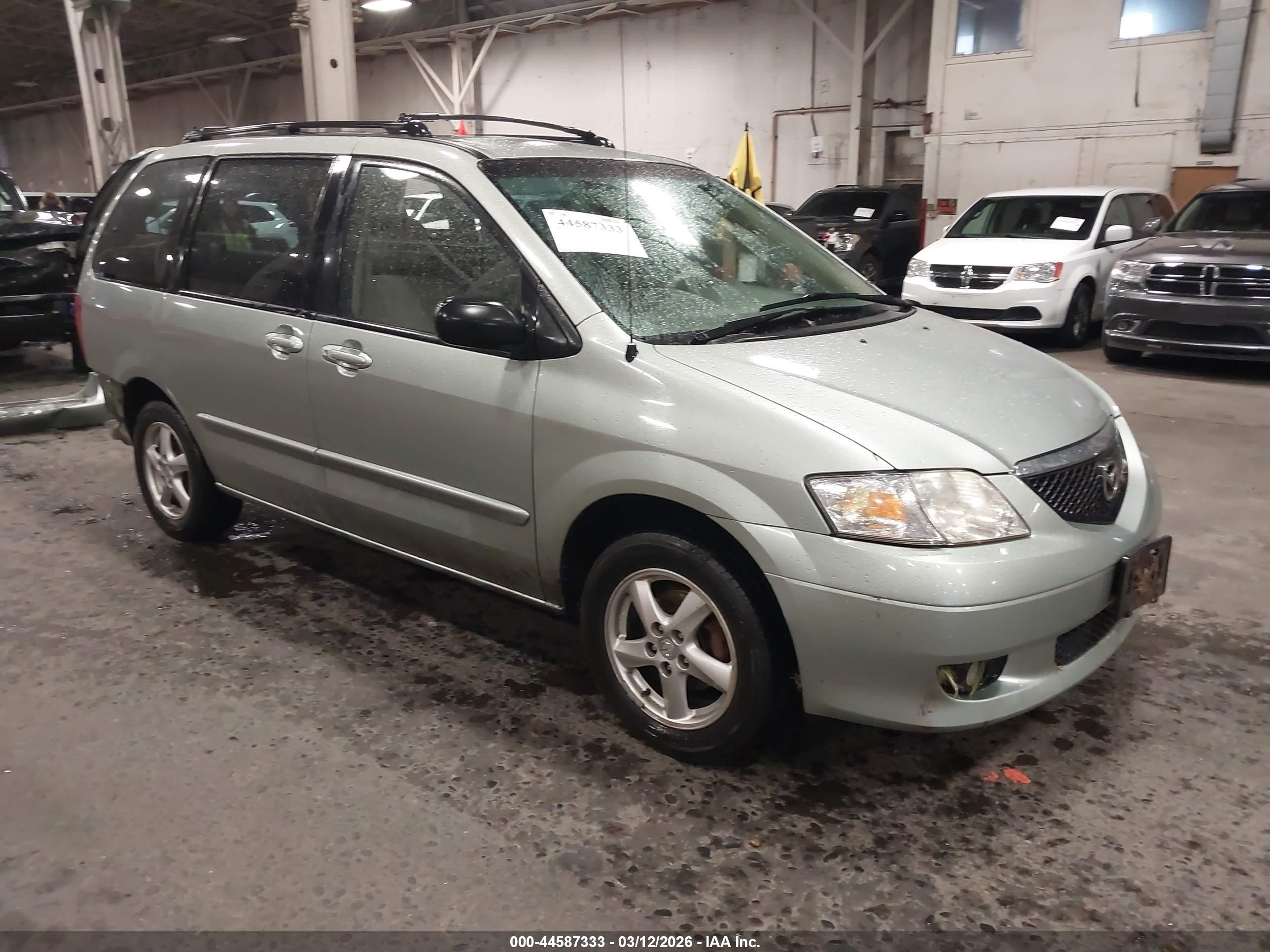 2003 Mazda MPV LX, VIN JM3LW28A530342365 — Rear end