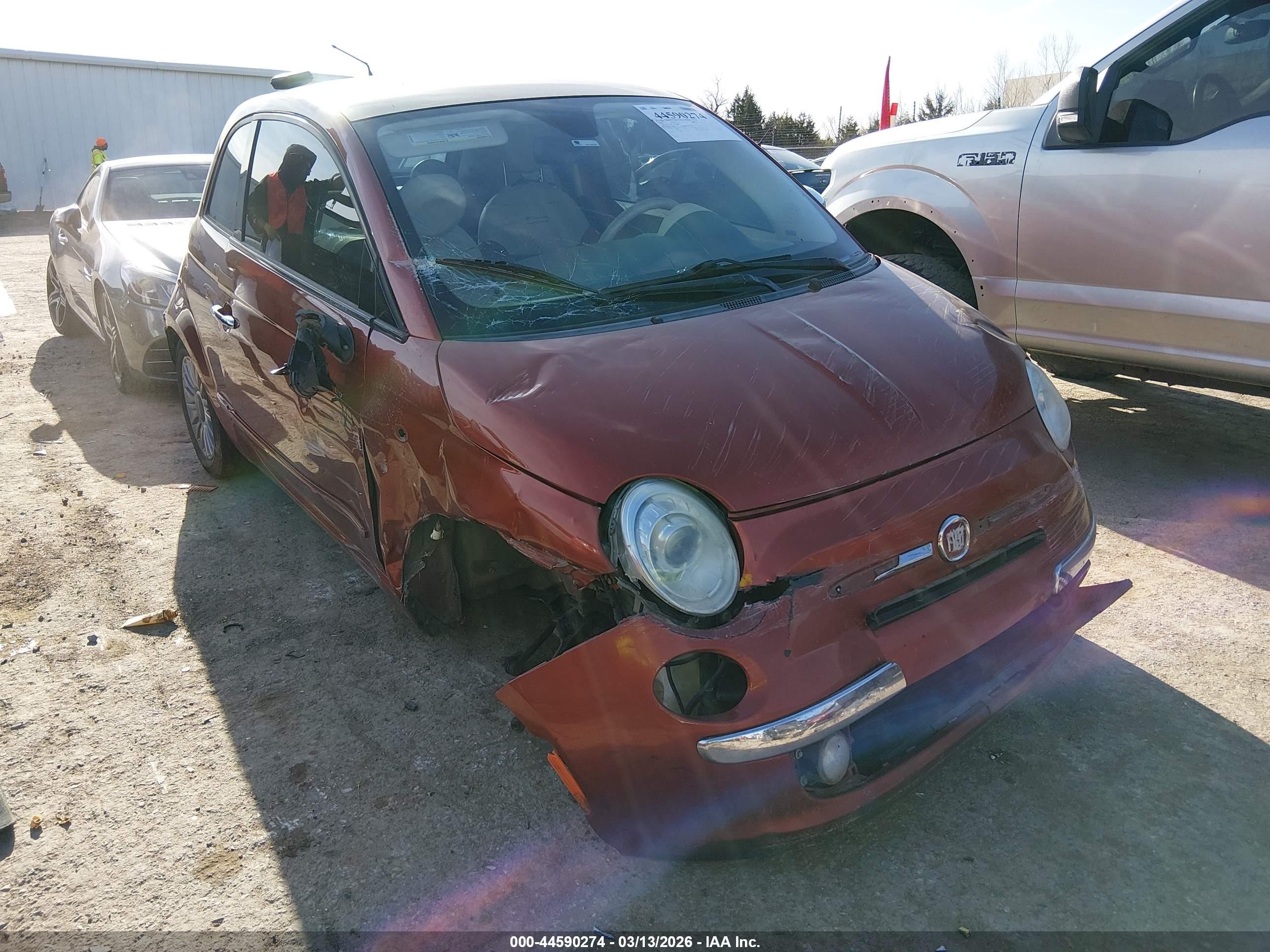 2012 FIAT 500 Lounge, VIN 3C3CFFCR3CT186007 — All over