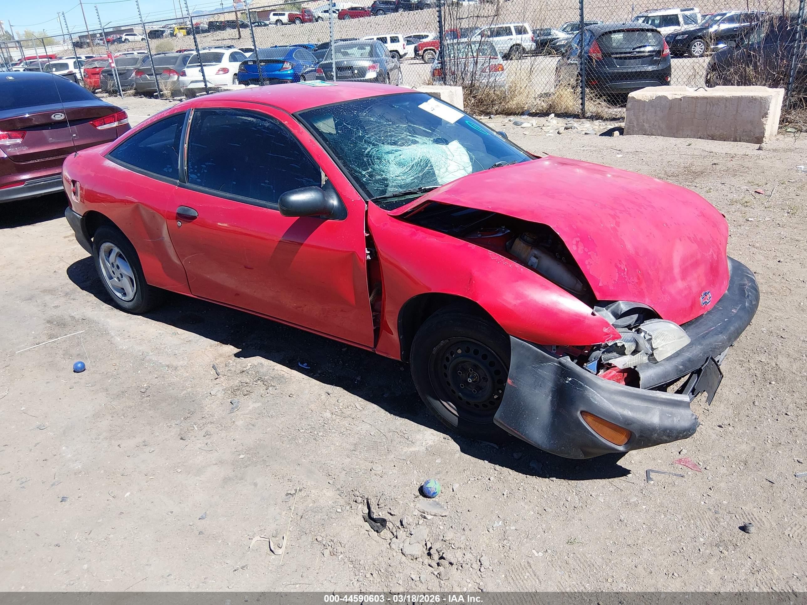 1998 Chevrolet Cavalier, VIN 1G1JC1240W7326925 — Front end