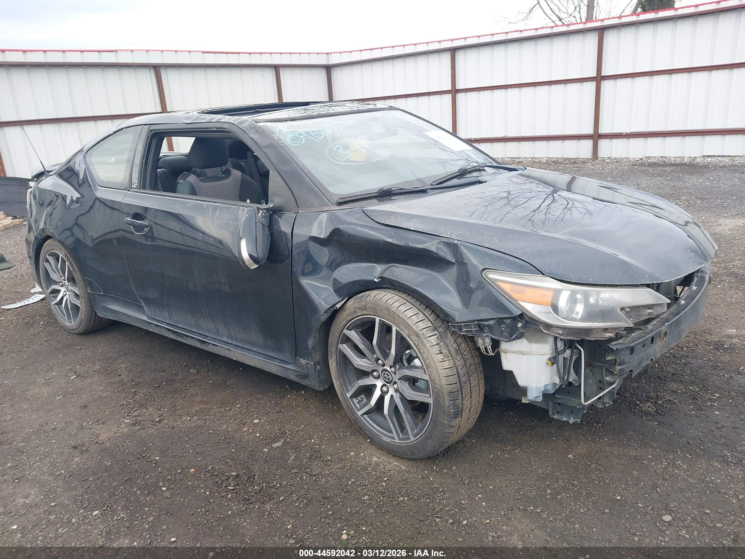 2015 Scion tC, VIN JTKJF5C76F3095026 — Опрокидывание