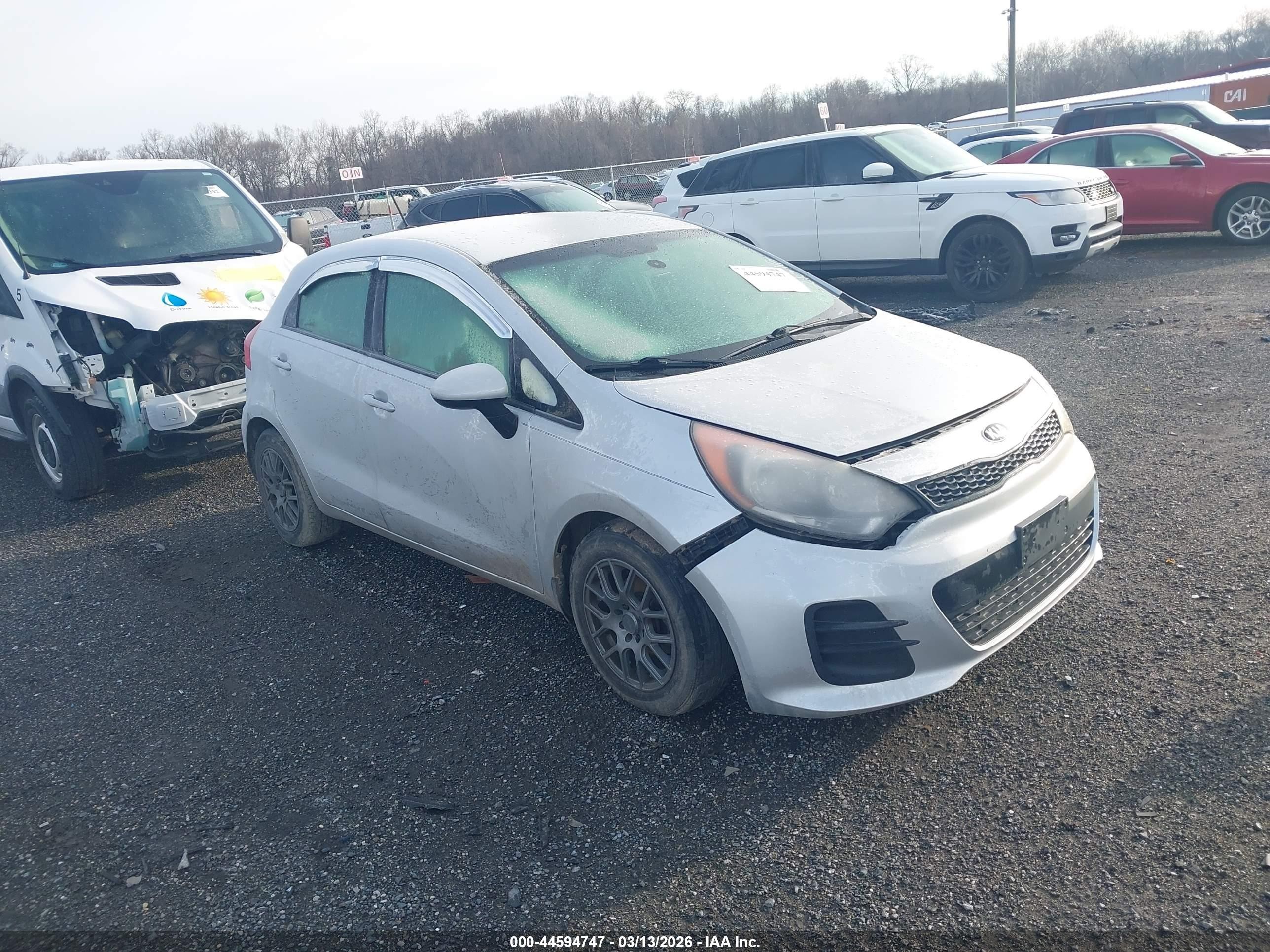 2016 Kia Rio LX, VIN KNADM5A34G6621516 — Front end