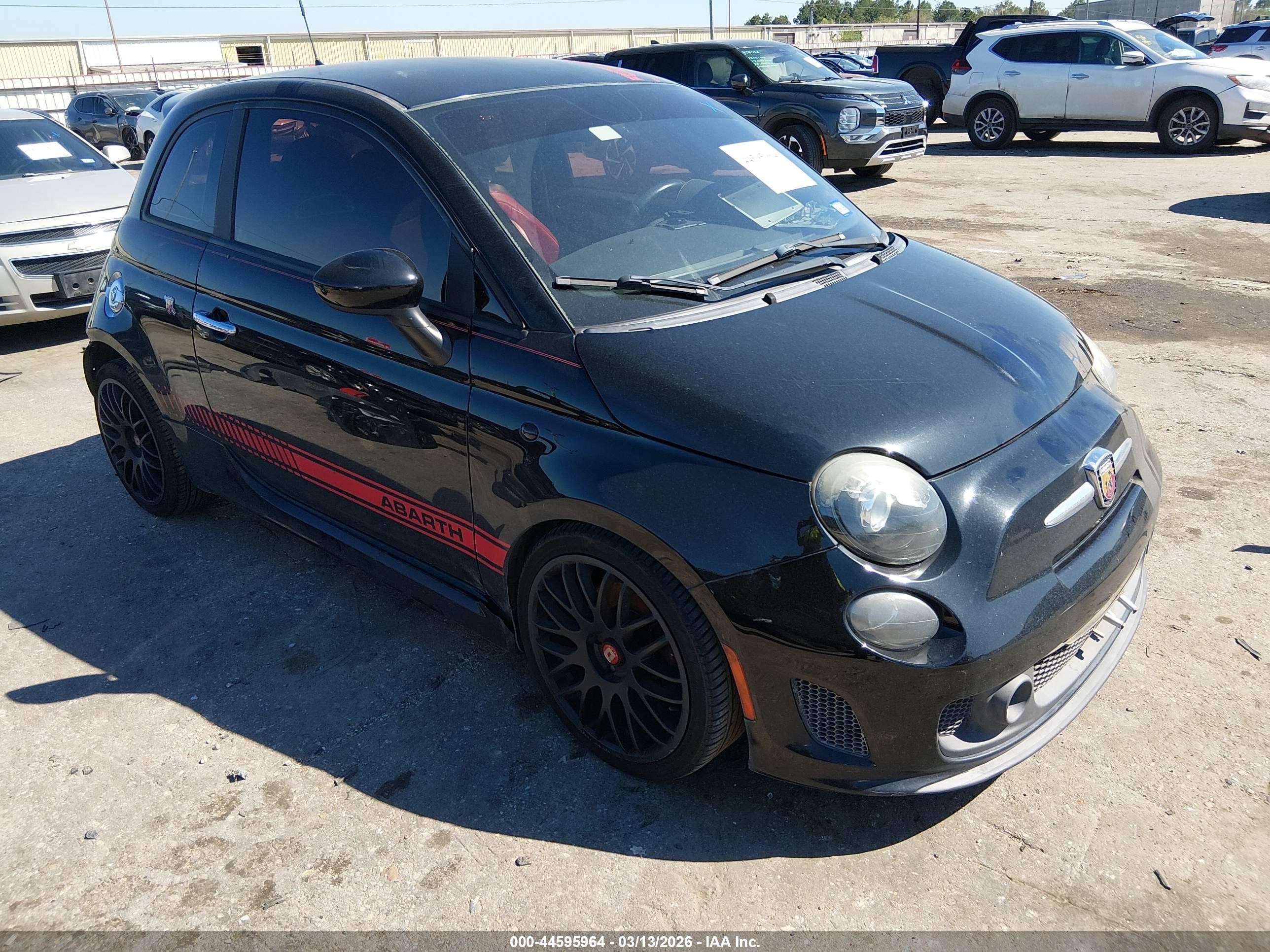 2015 FIAT 500 Abarth, VIN 3C3CFFFH6FT594413 — Rear end