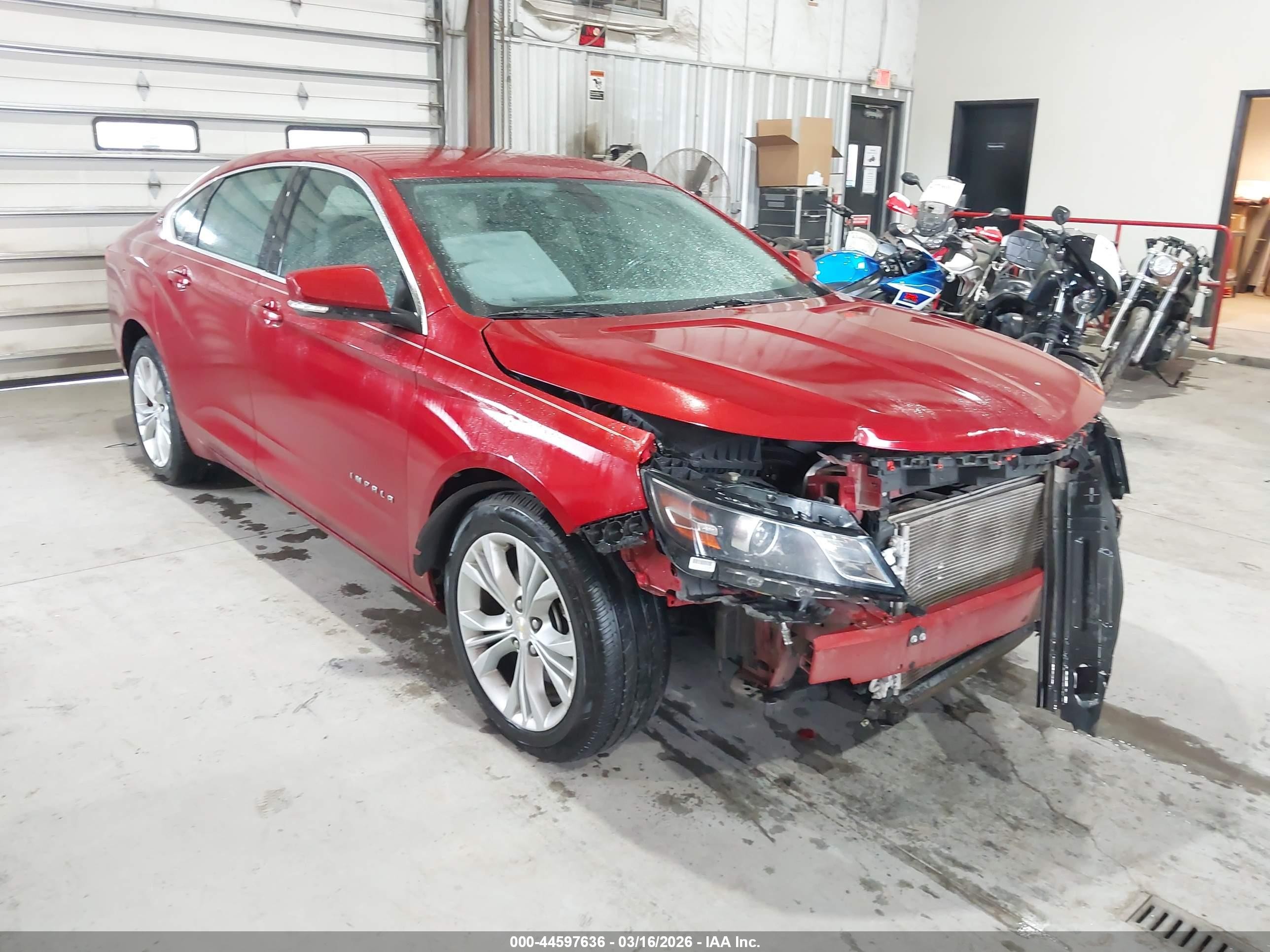 2015 Chevrolet Impala LT, VIN 2G1125S39F9246703 — Front end