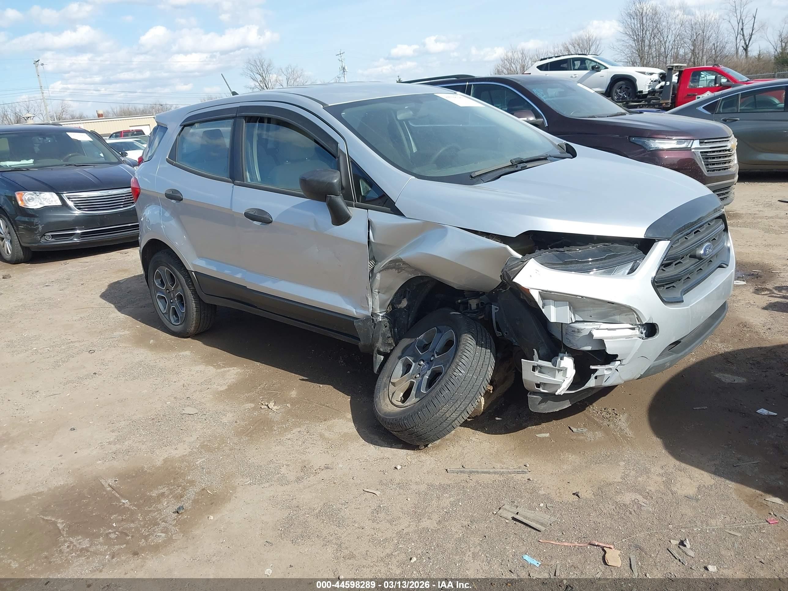 2022 Ford EcoSport S, VIN MAJ6S3FL4NC459776 — Front end