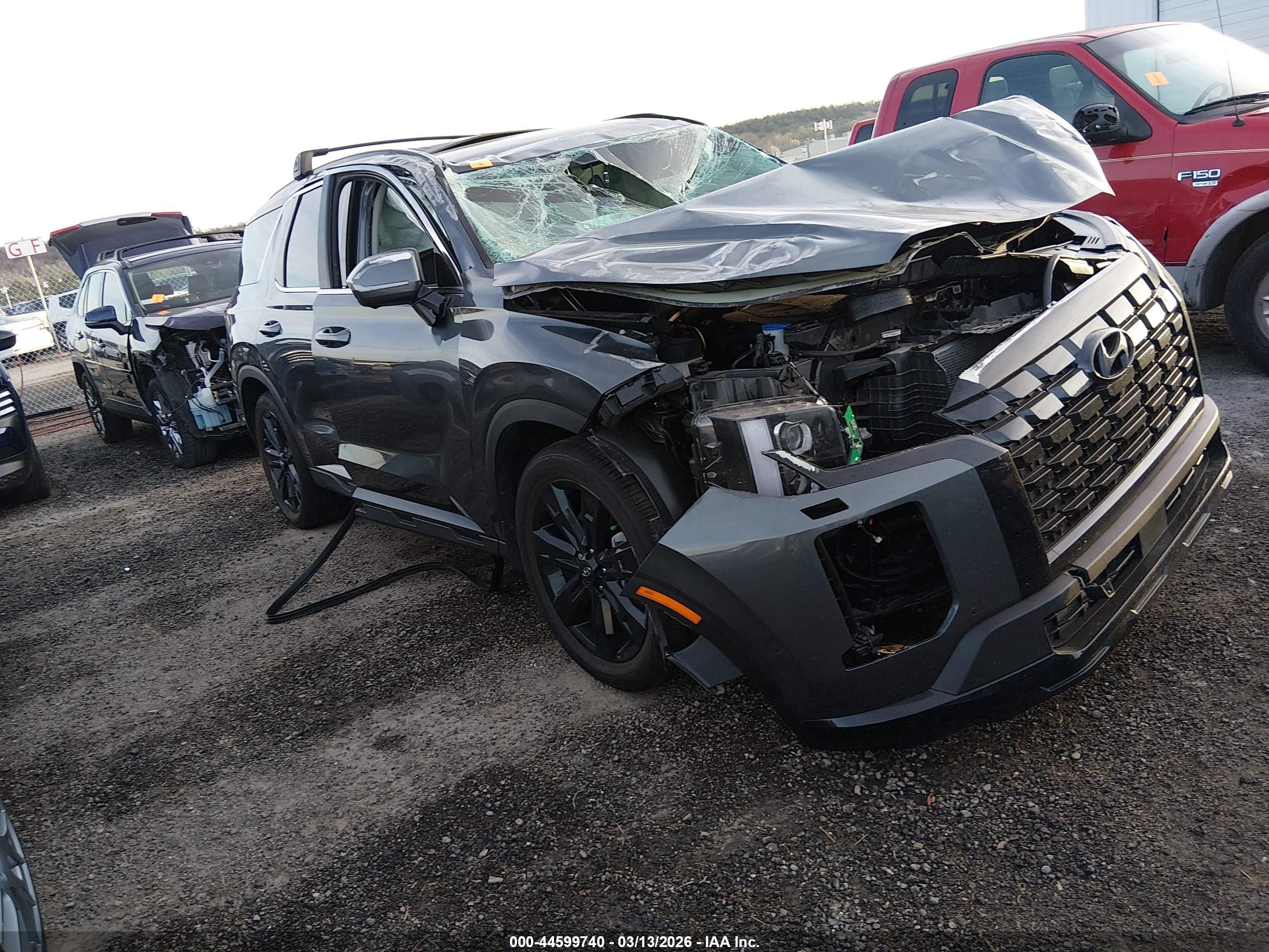 2025 Hyundai Palisade XRT, VIN KM8R34GE8SU922756 — Опрокидывание
