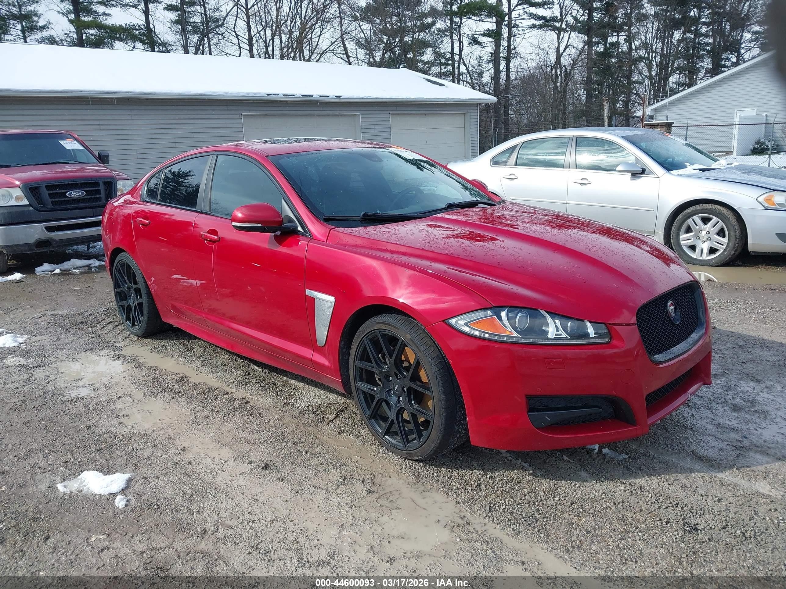 2015 Jaguar XF Portfolio, VIN SAJWJ0FF3F8U70912 — Rear end