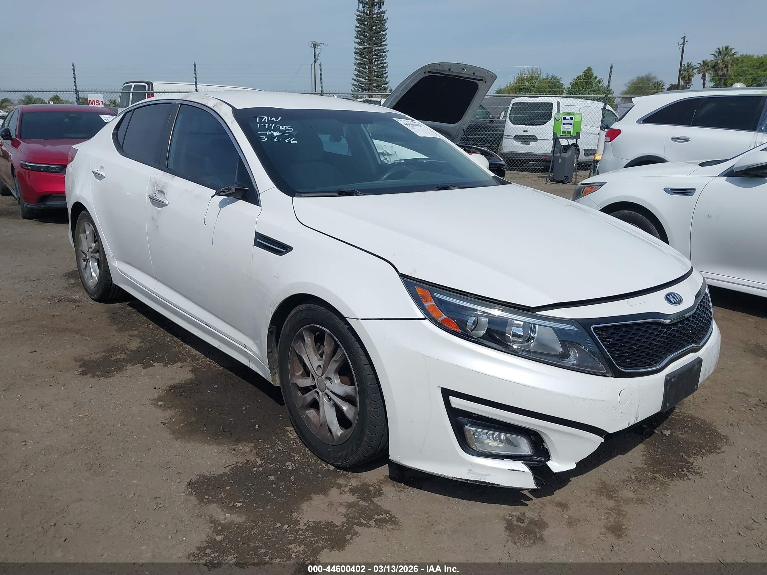 2015 Kia Optima LX, VIN KNAGM4A76F5642723 — Theft recovery