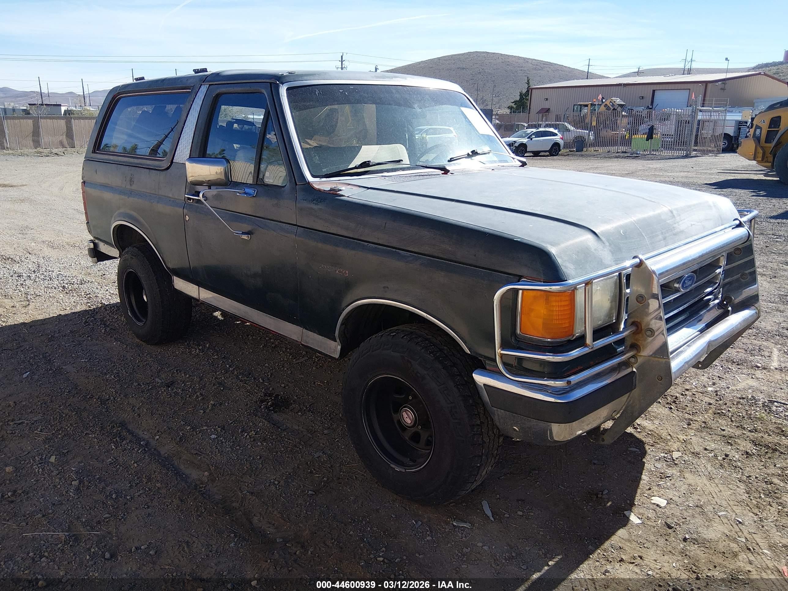 1987 Ford Bronco Eddie Bauer, VIN 1FMEU15N4HLA15319 — Repossession
