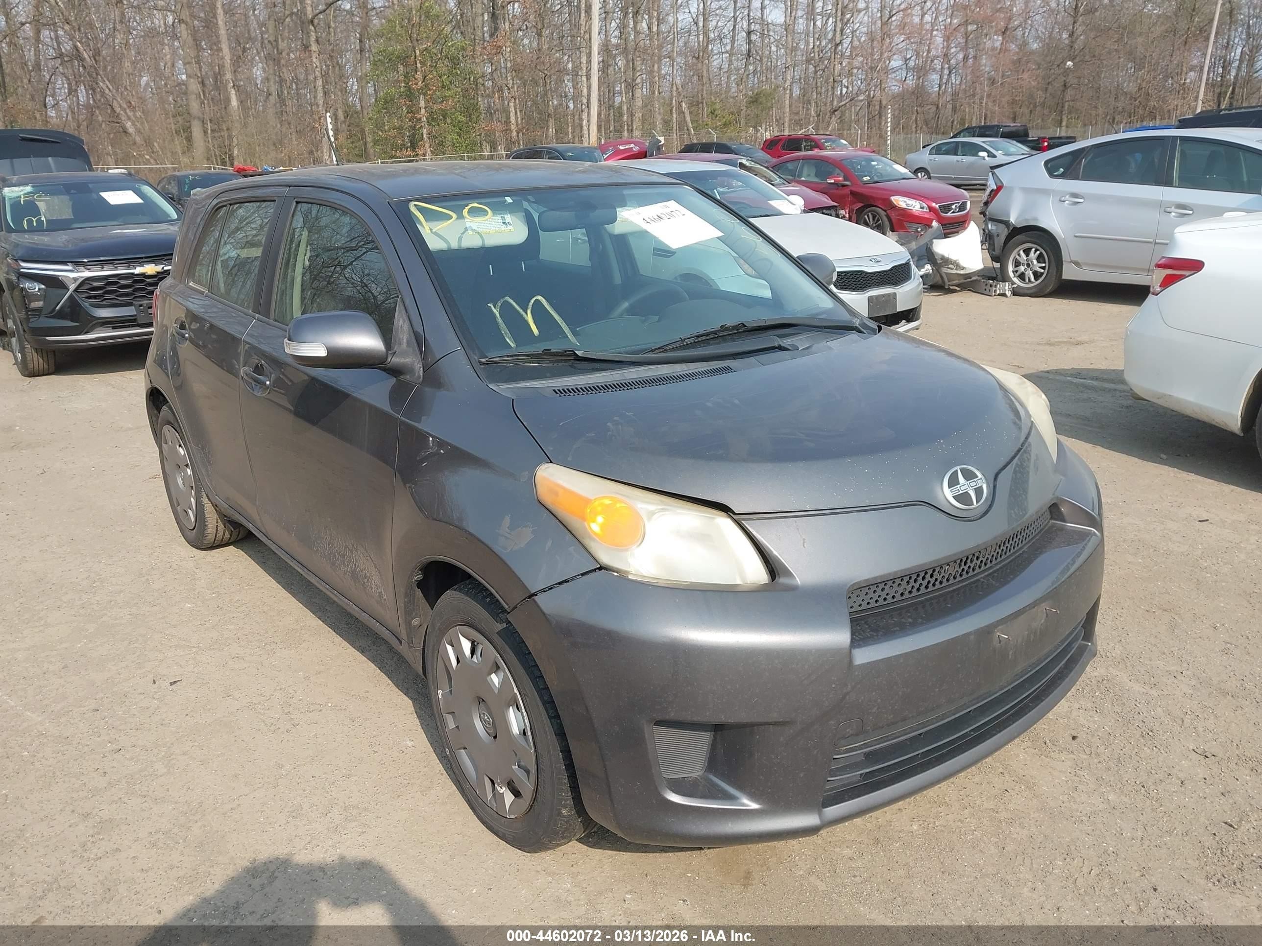 2010 Scion xD, VIN JTKKU4B47AJ055828 — Rear end