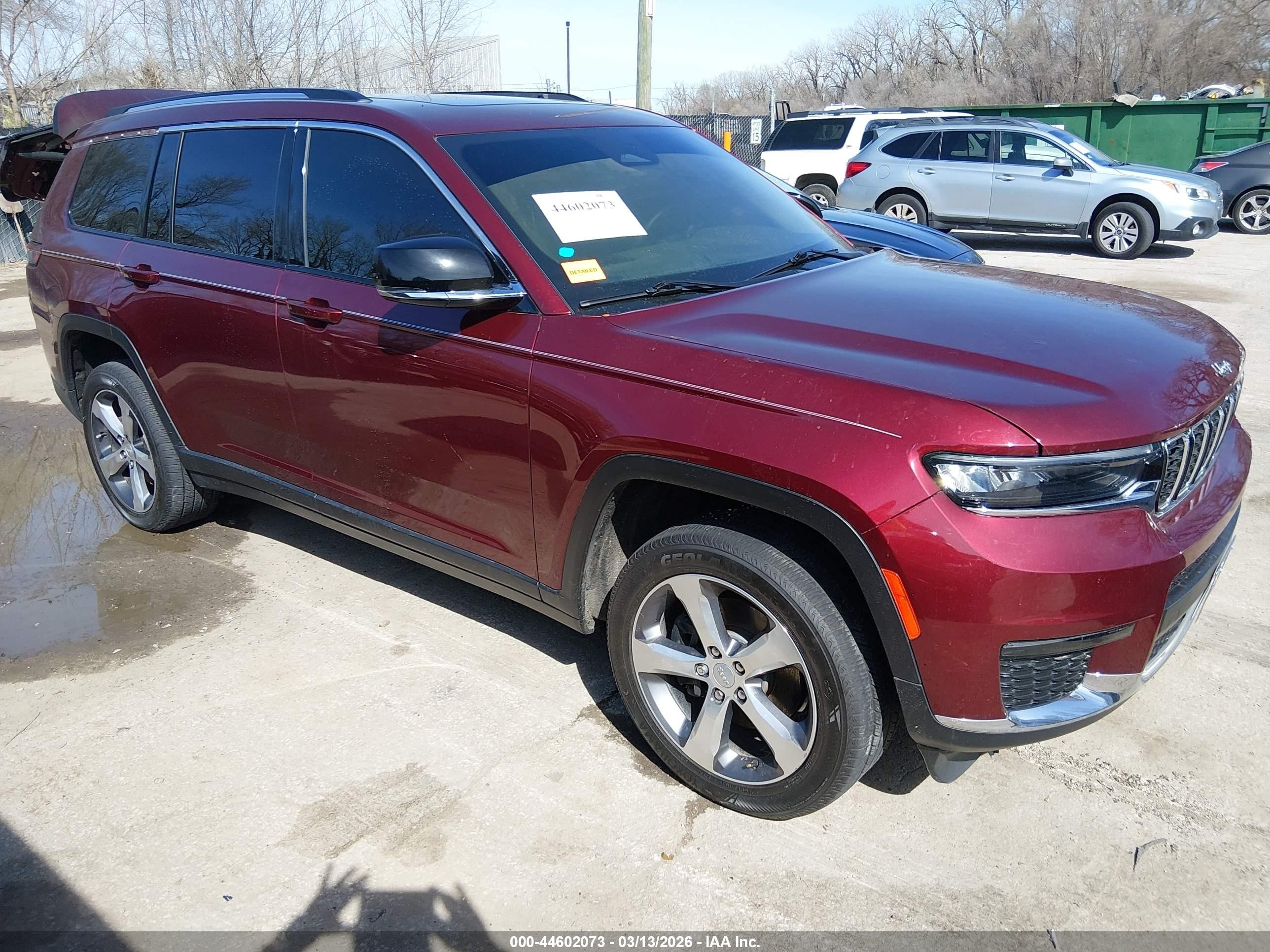 2021 Jeep Grand Cherokee Limited, VIN 1C4RJKBG9M8101944 — Burn
