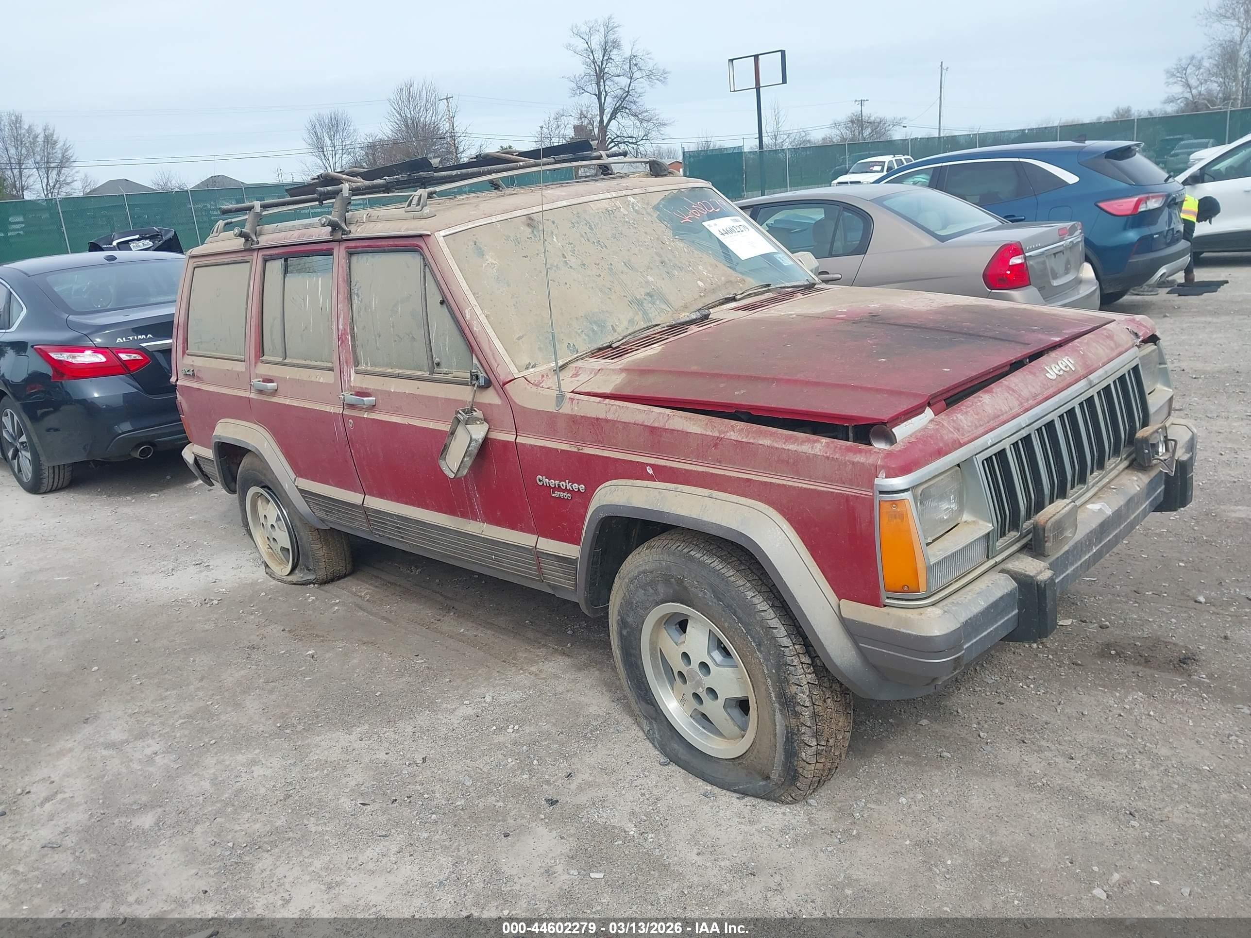 1991 Jeep Cherokee, VIN 1J4FJ58S4ML619550 — Side