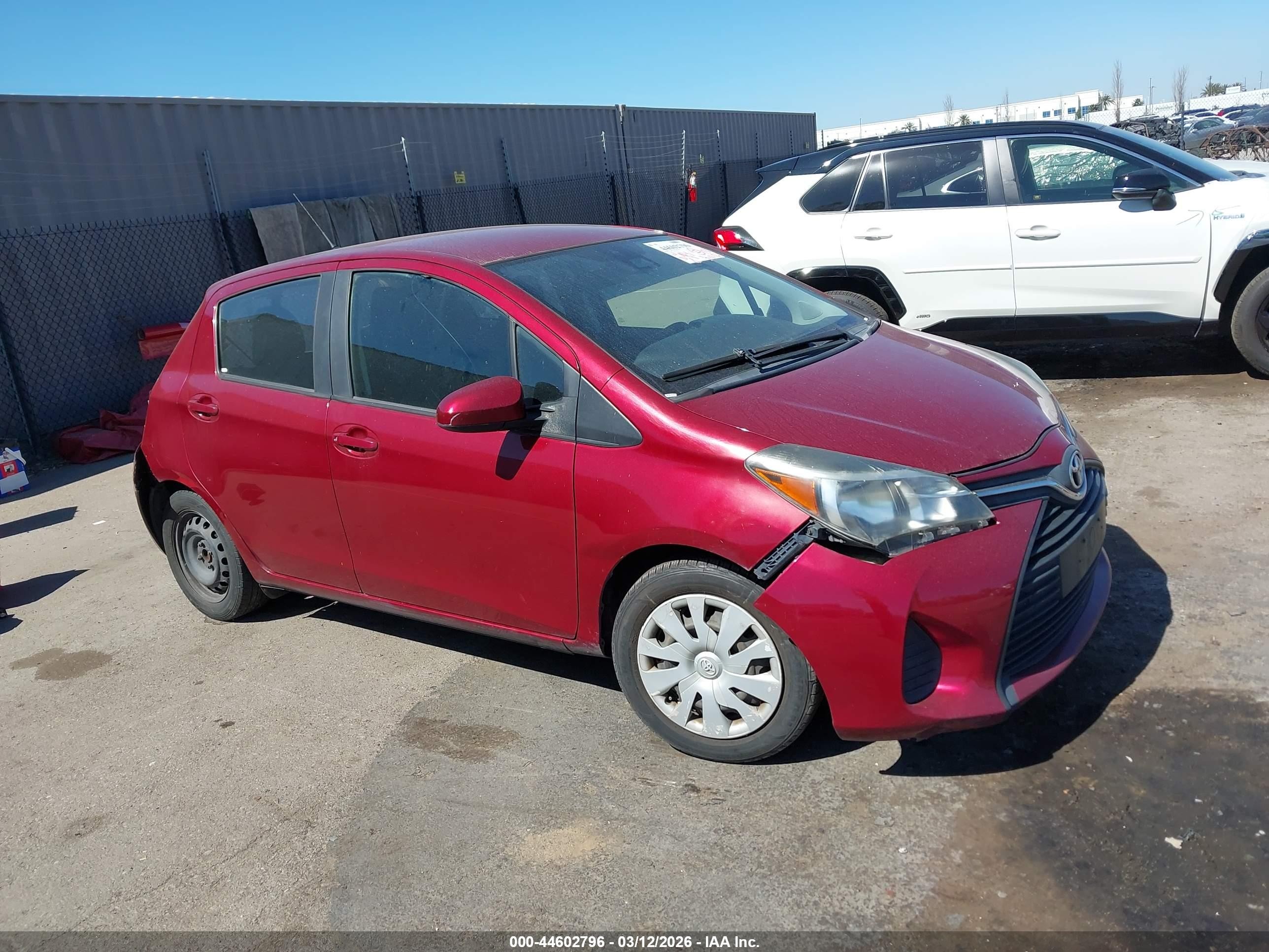 2017 Toyota Yaris L, VIN VNKKTUD39HA086191 — Rear end